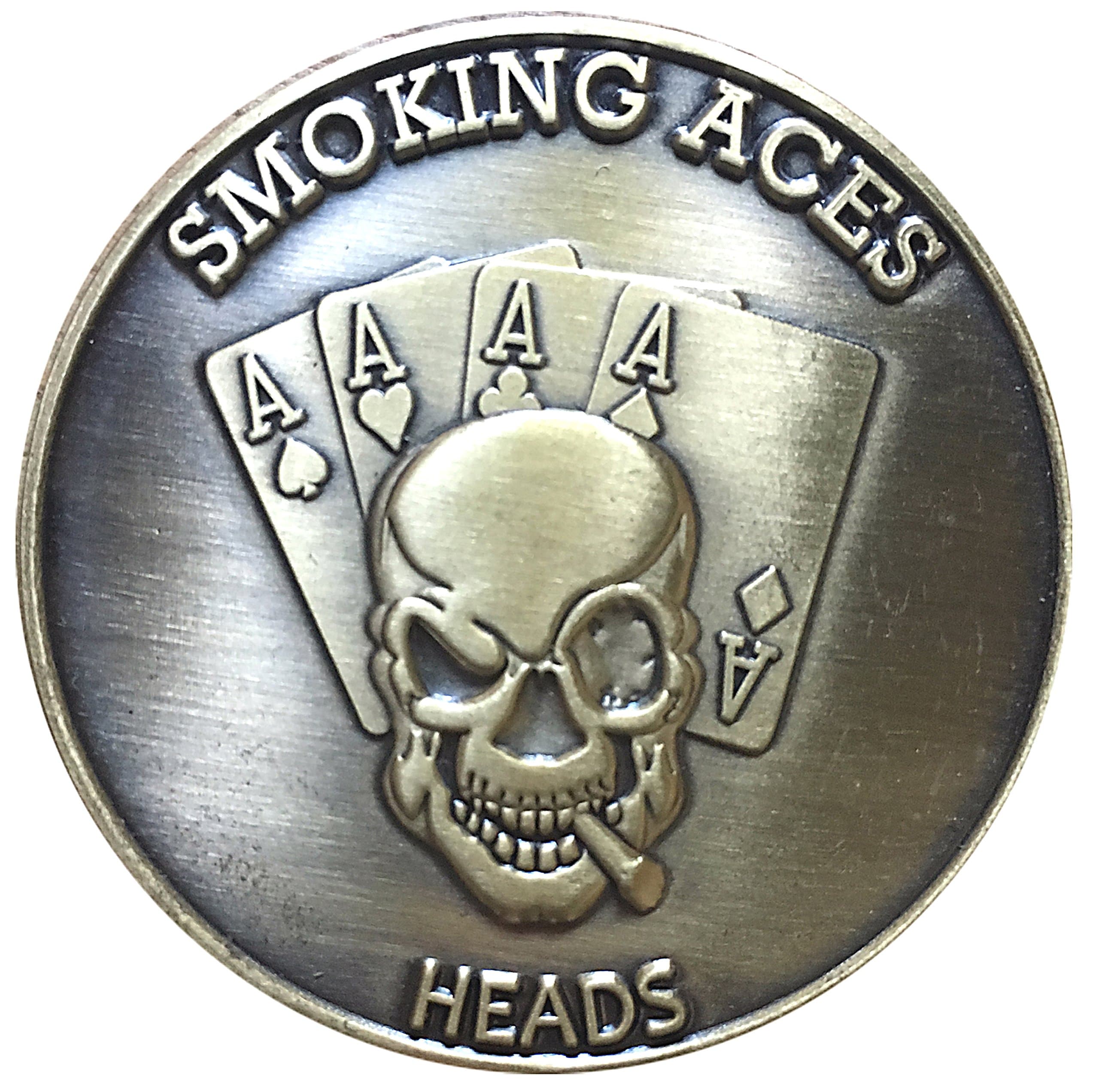 Gamblers Creed Lucky Mojo Heads Tails Challenge Coin