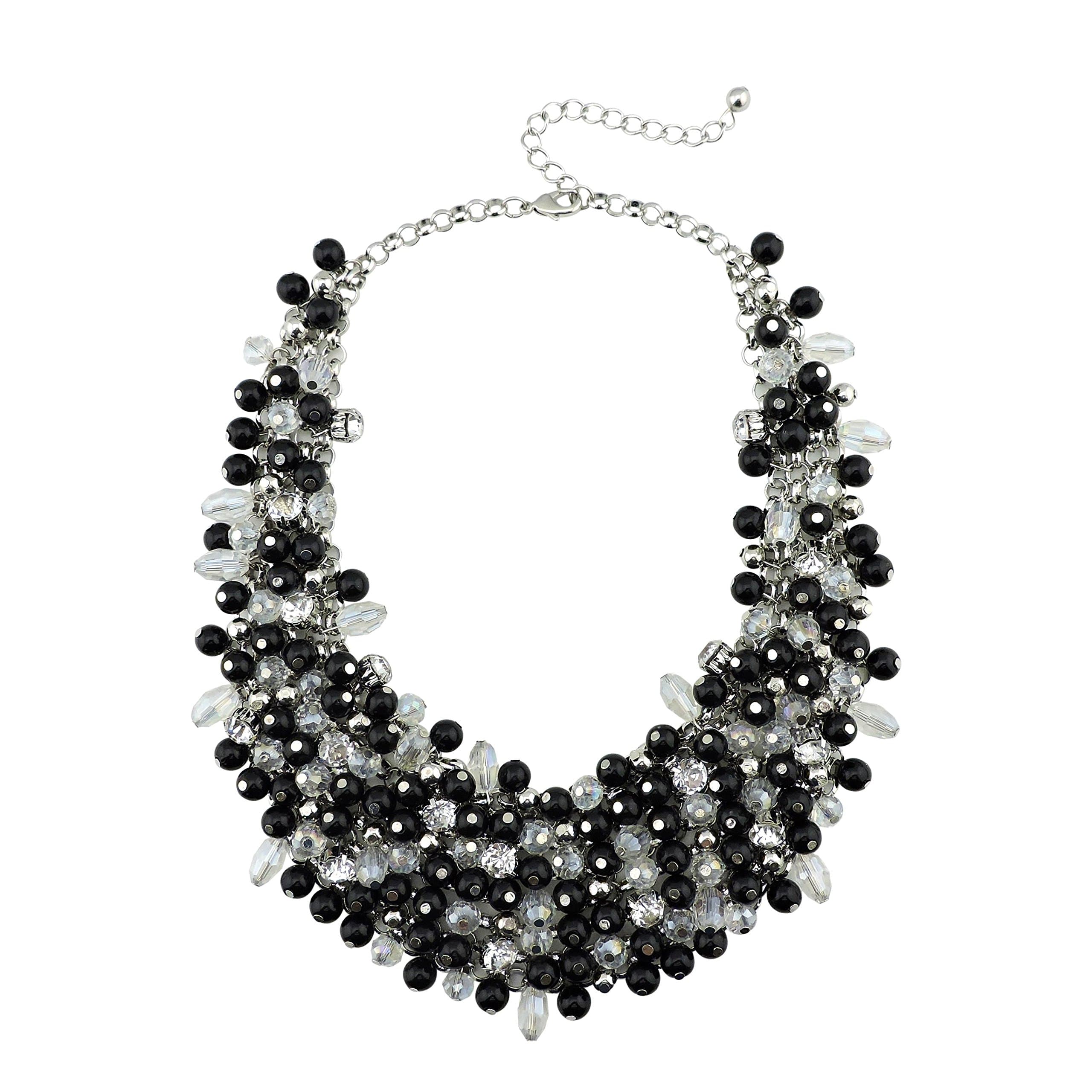 Fashion Crystal Chunky Collar Statement Necklace for Women Gift (NK-10260)