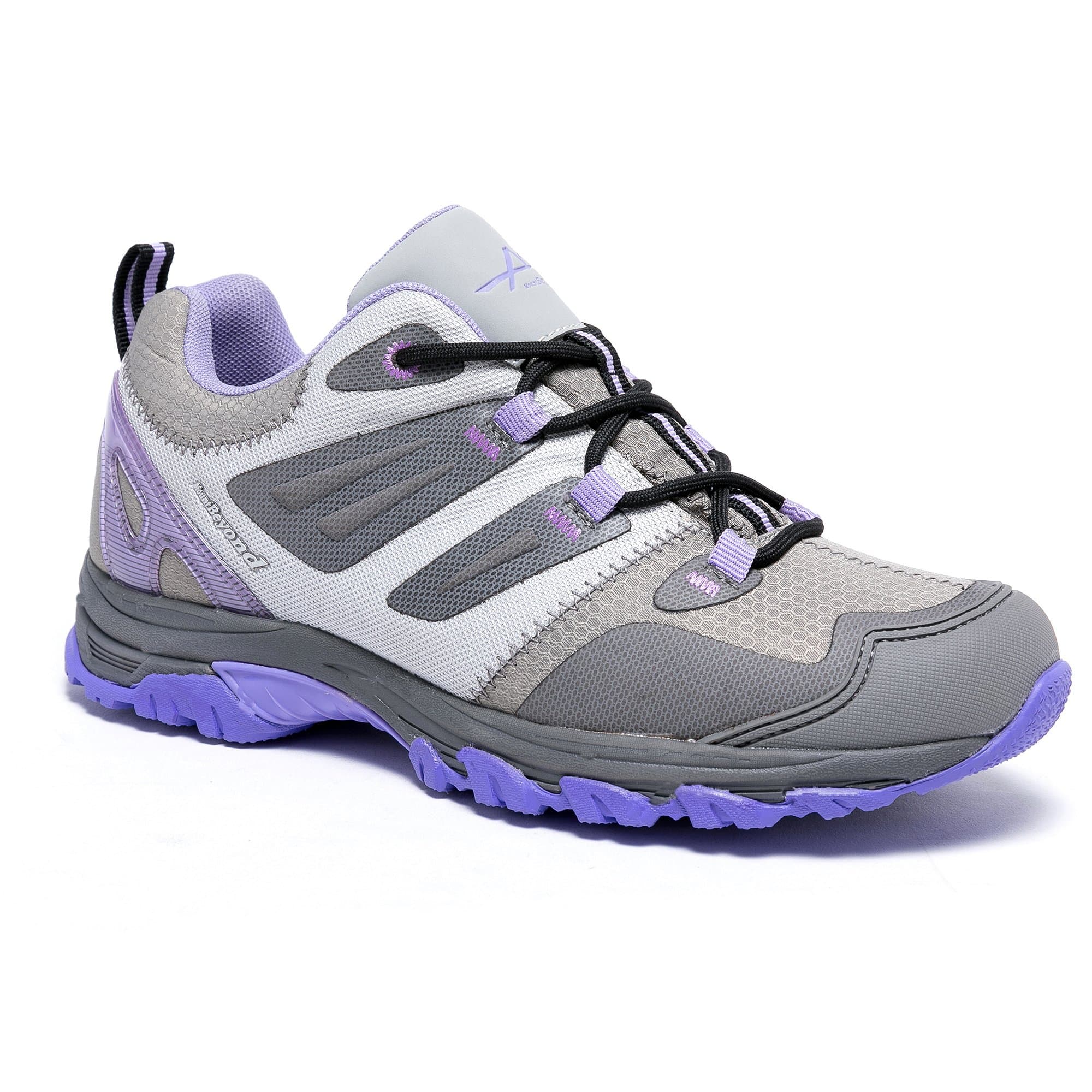 Womens Waterproof Hiking Shoes Outdoor Breathable(Grey 8.5)