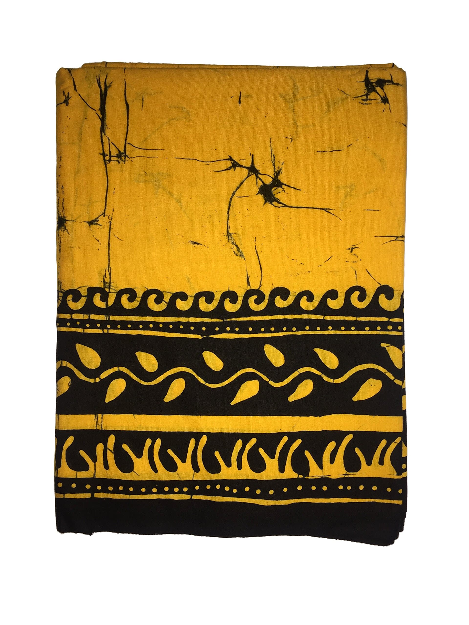 Batik Sarong Lungi 100% Cotton Tube Sarong Yellow