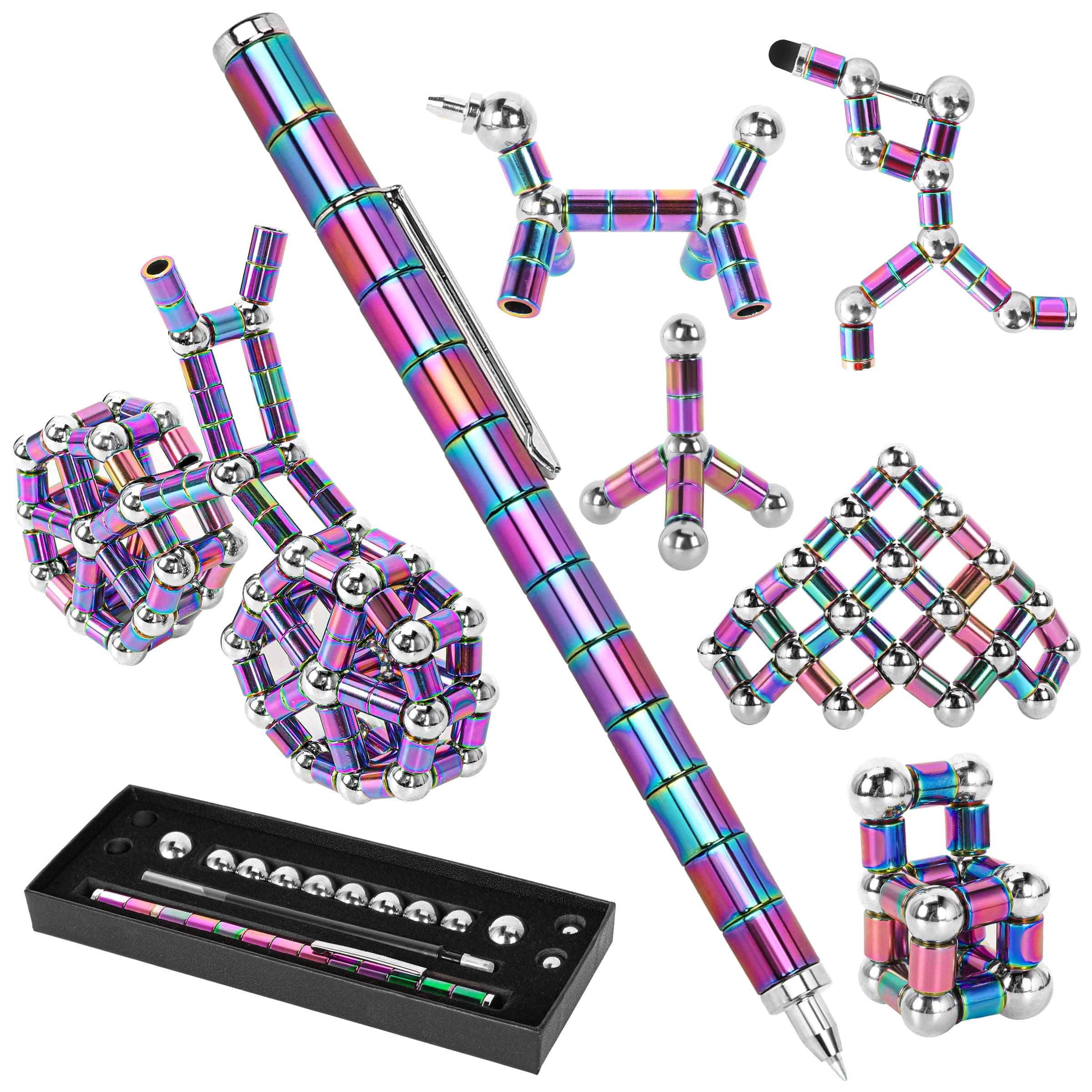 DAIKOYEFidget Pen Magnet Toys Fidget Toys Magnetic Pen Funny Pens Gifts for Teen Boys Teen Gifts Gifts for Kids