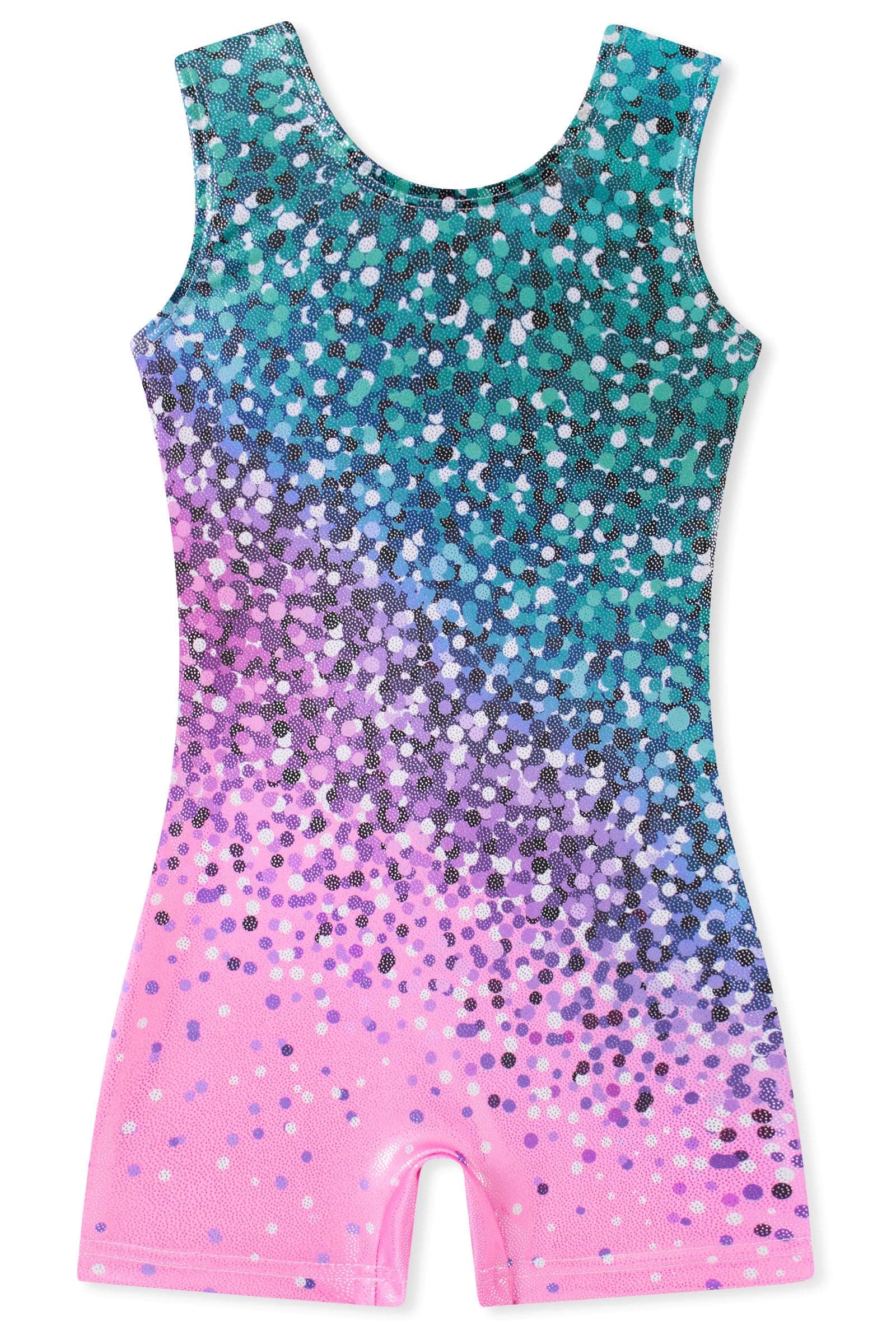 Gymnastics Leotards for Girls Long Sleeve Dance Outfits Biketard Unitards 3-10Y