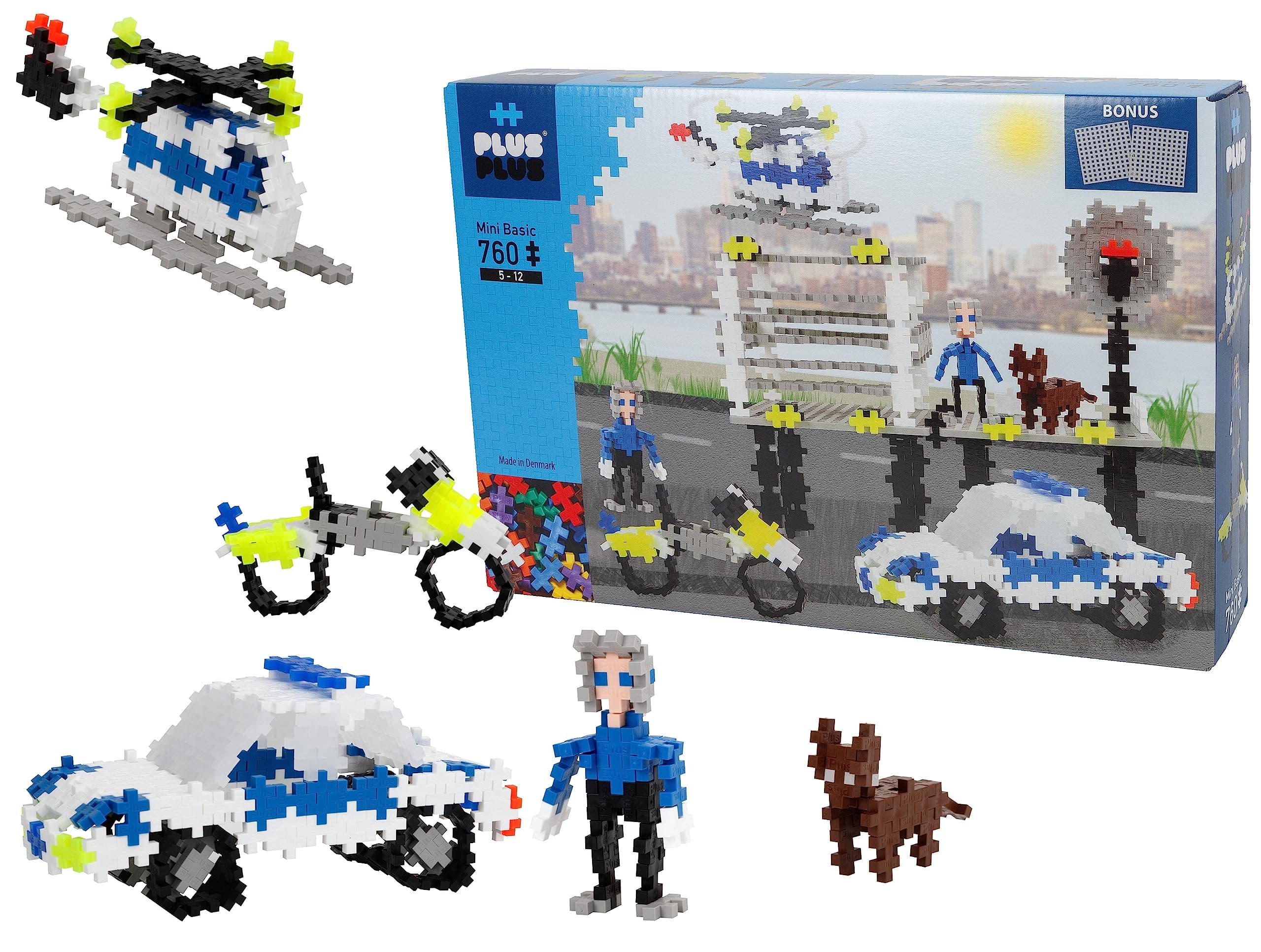 PLUS PLUS Police Station Building Set / 760 pcs