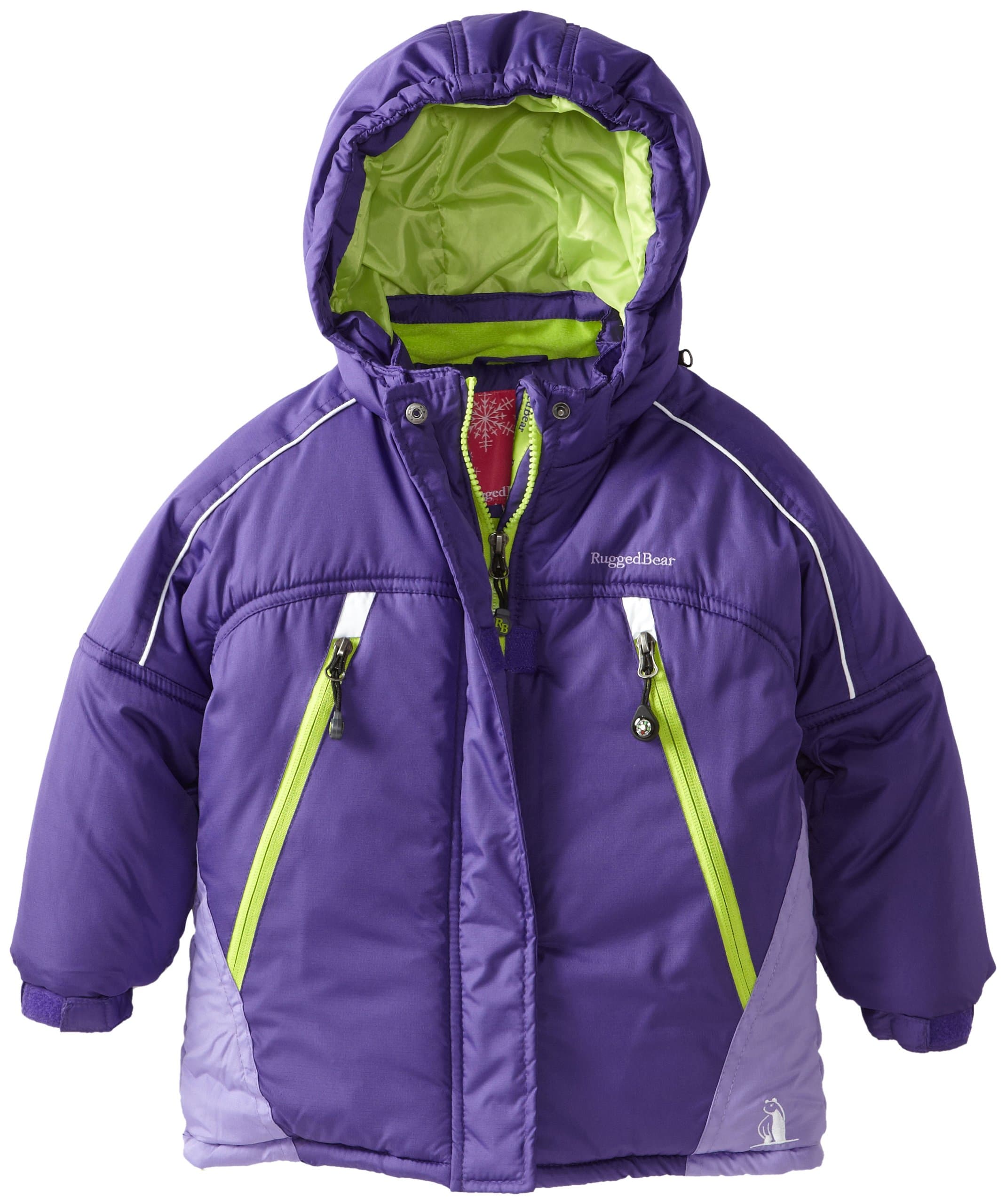 Rugged Bear Little Girls' Solid Ski Jacket
