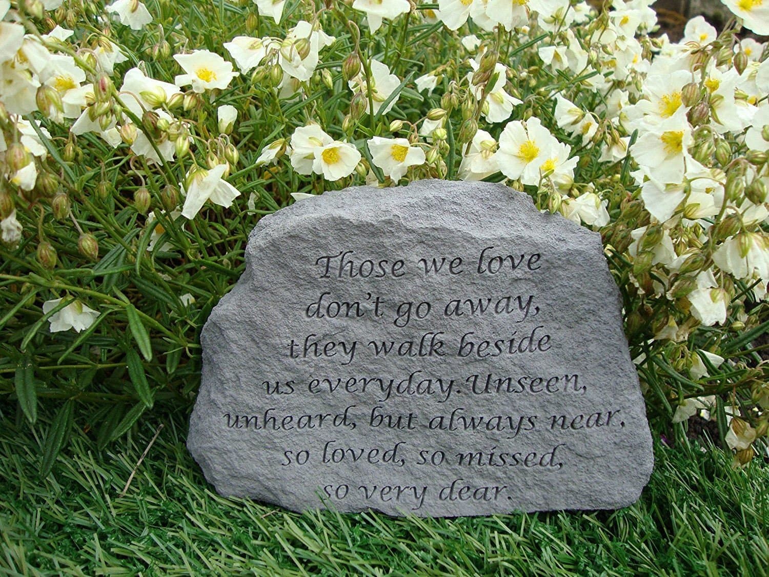 Those We Love Dont Go Away Memorial Stone. 16 x 11cm approx