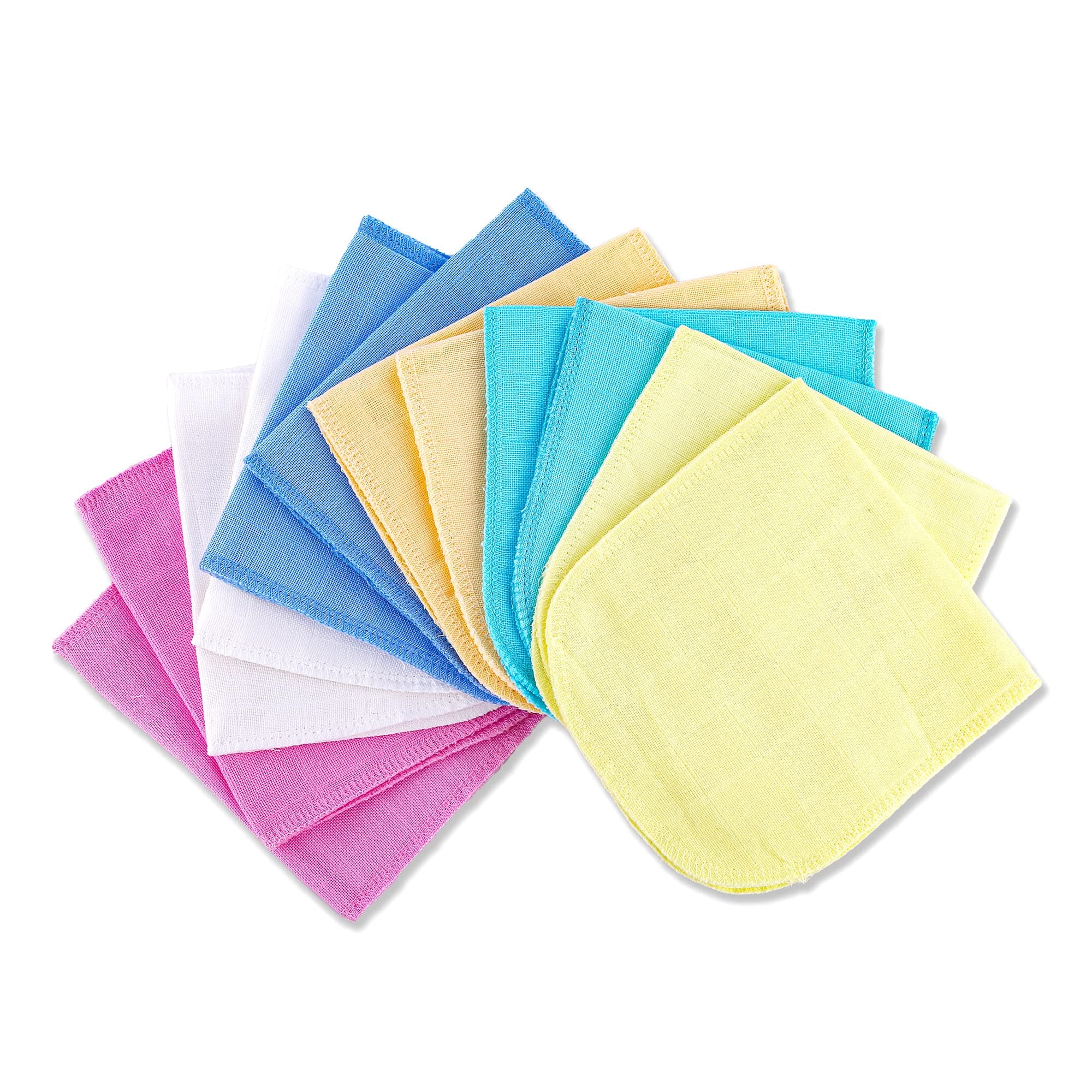 Nappy Insert Pad For Babies | Reusable, Washable Soft Muslin Cotton Nappy Inserts for New Born Baby | Gentle on Baby Skin | 0-6 months | Pack of 12 | Dyd