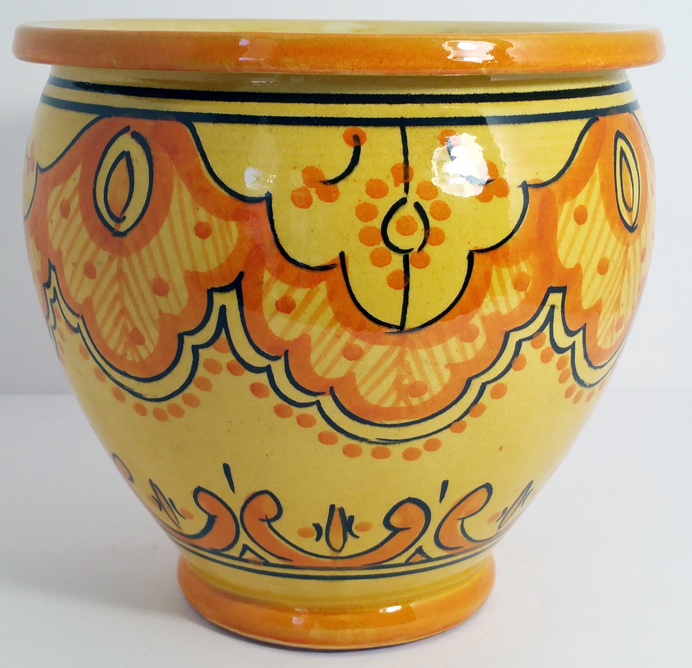 Moroccan Spanish Ceramic Flower Pot Garden Drain hole Terracotta Planter Plant