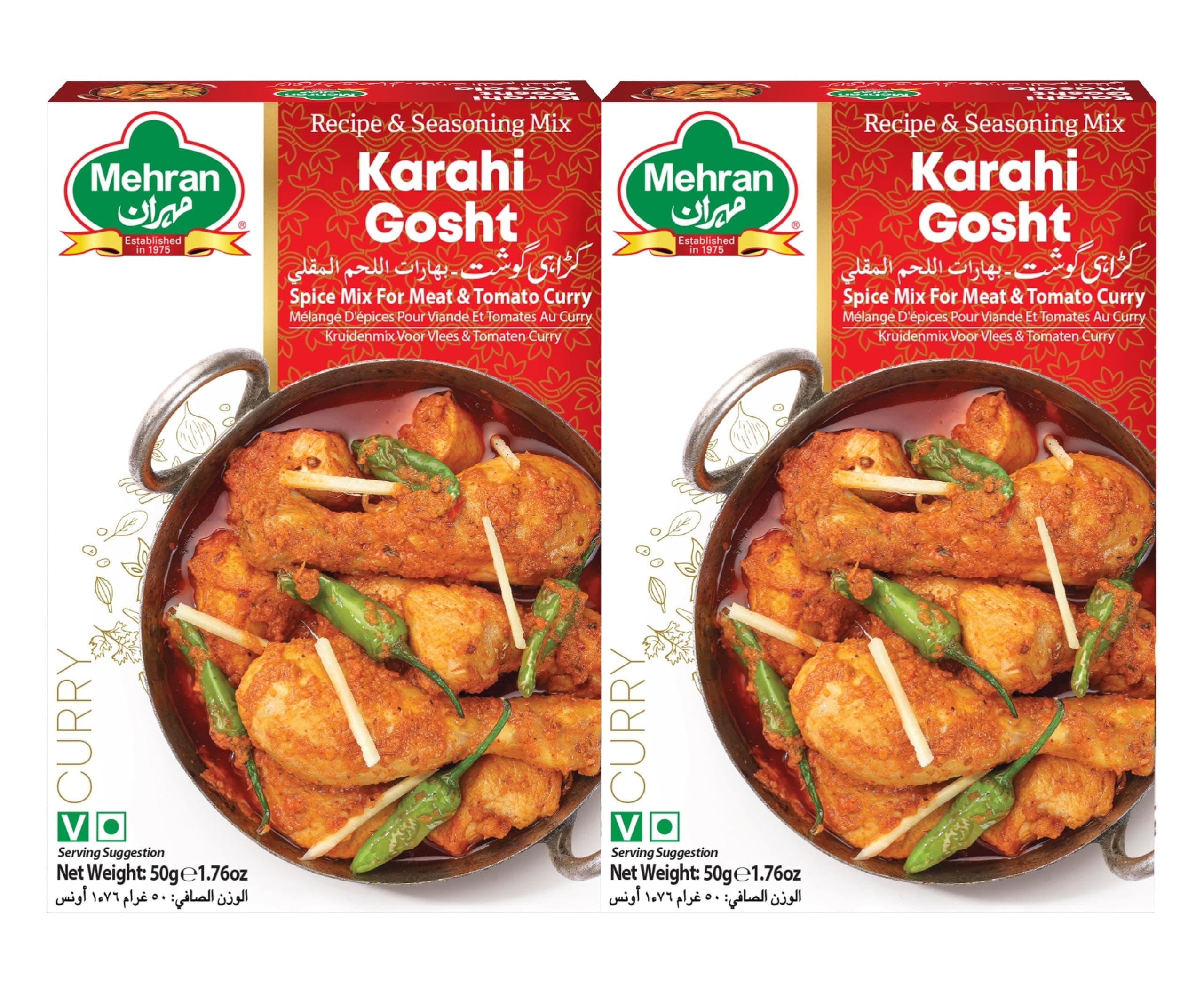 MEHRAN KARAHI GOSHT/FRY MASALA 50GM TWIN PACK @ 25% OFFER