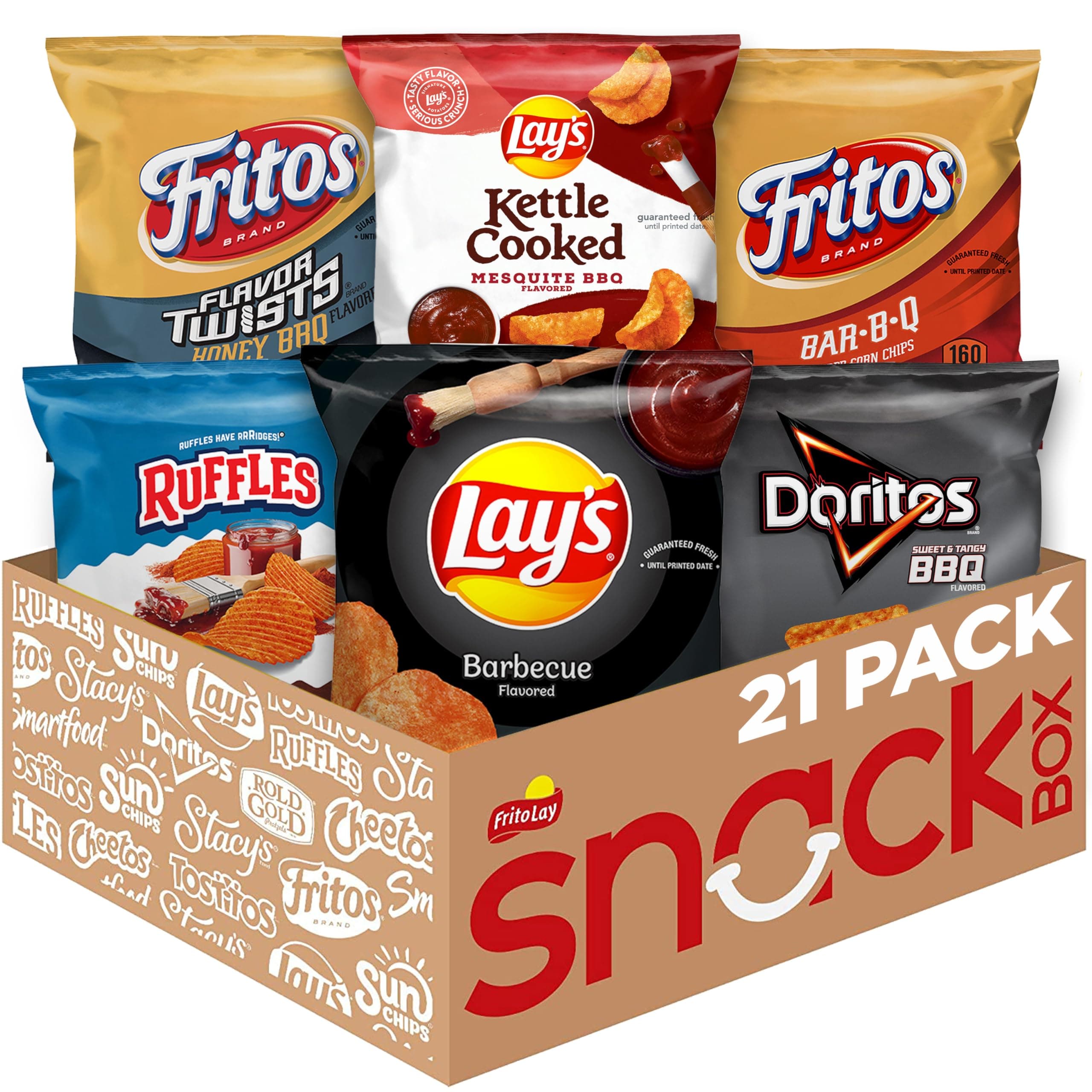 Frito-Lay Backyard Barbecue Mix Variety Pack, (Pack of 21)