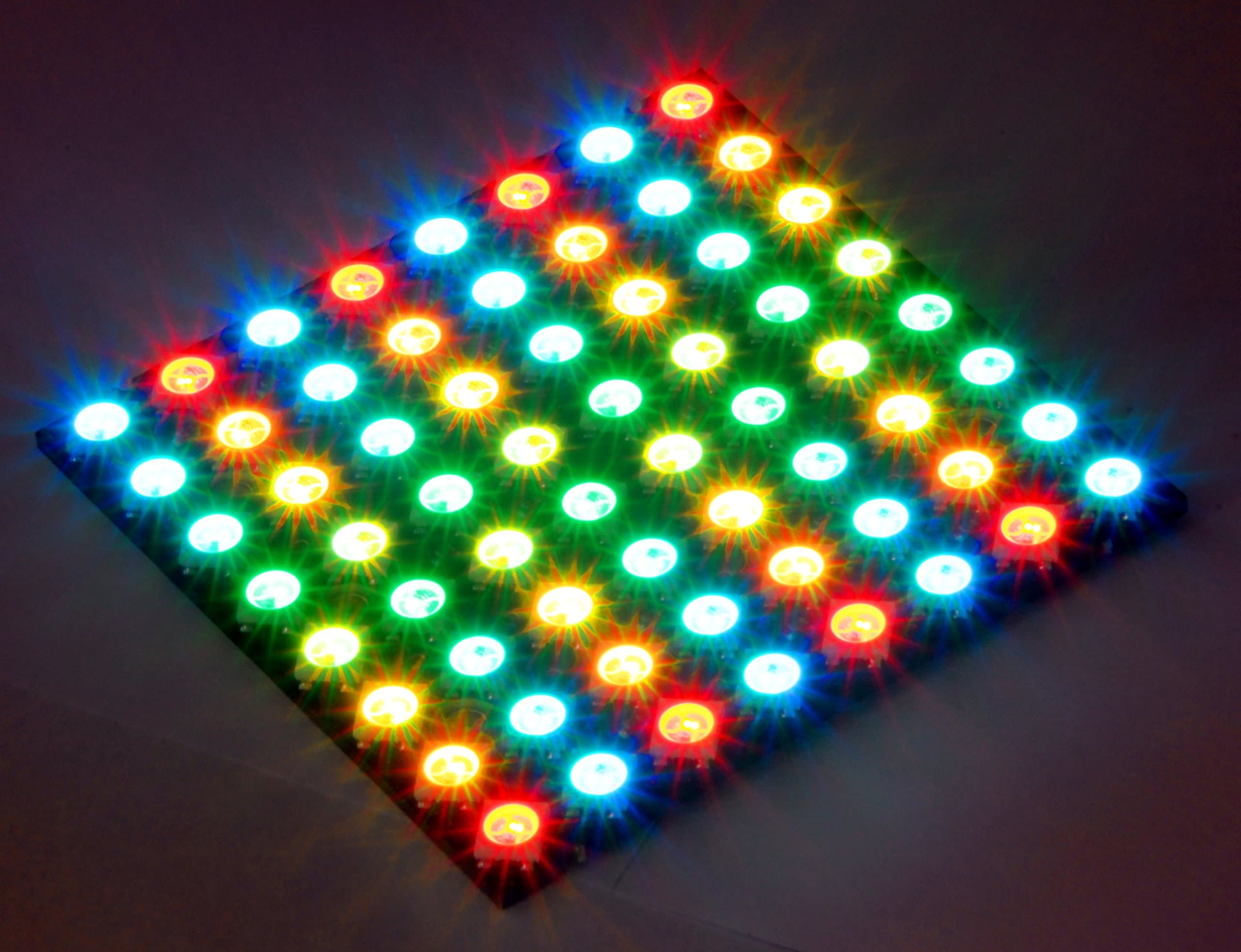 Tremex Digi-Dot Panel 8x8 Mini with 64 x SK6812 -Mini RGB LED, WS2812B Compatible