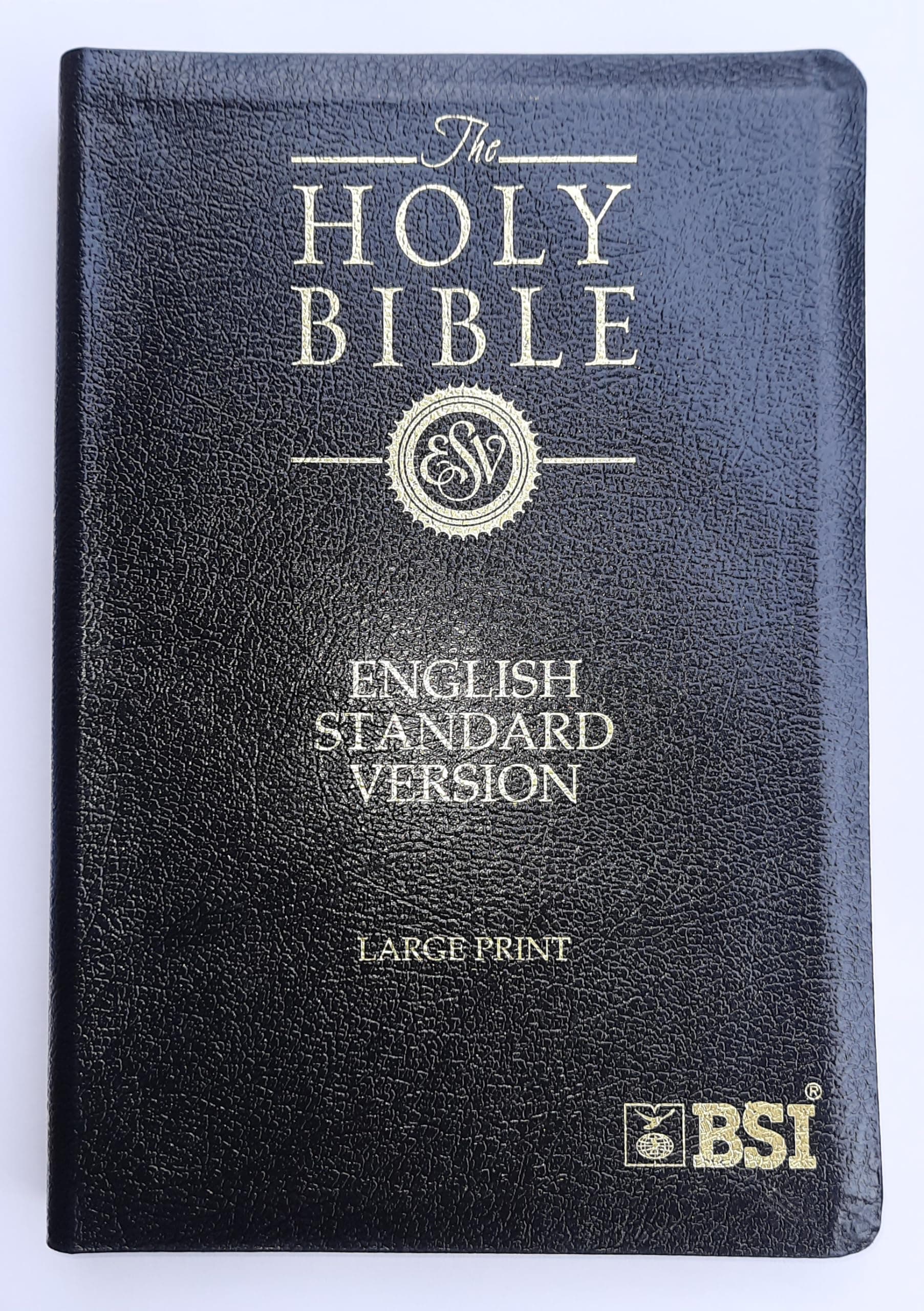 ESV Bible Large Print Bounded Leather Gold Edge