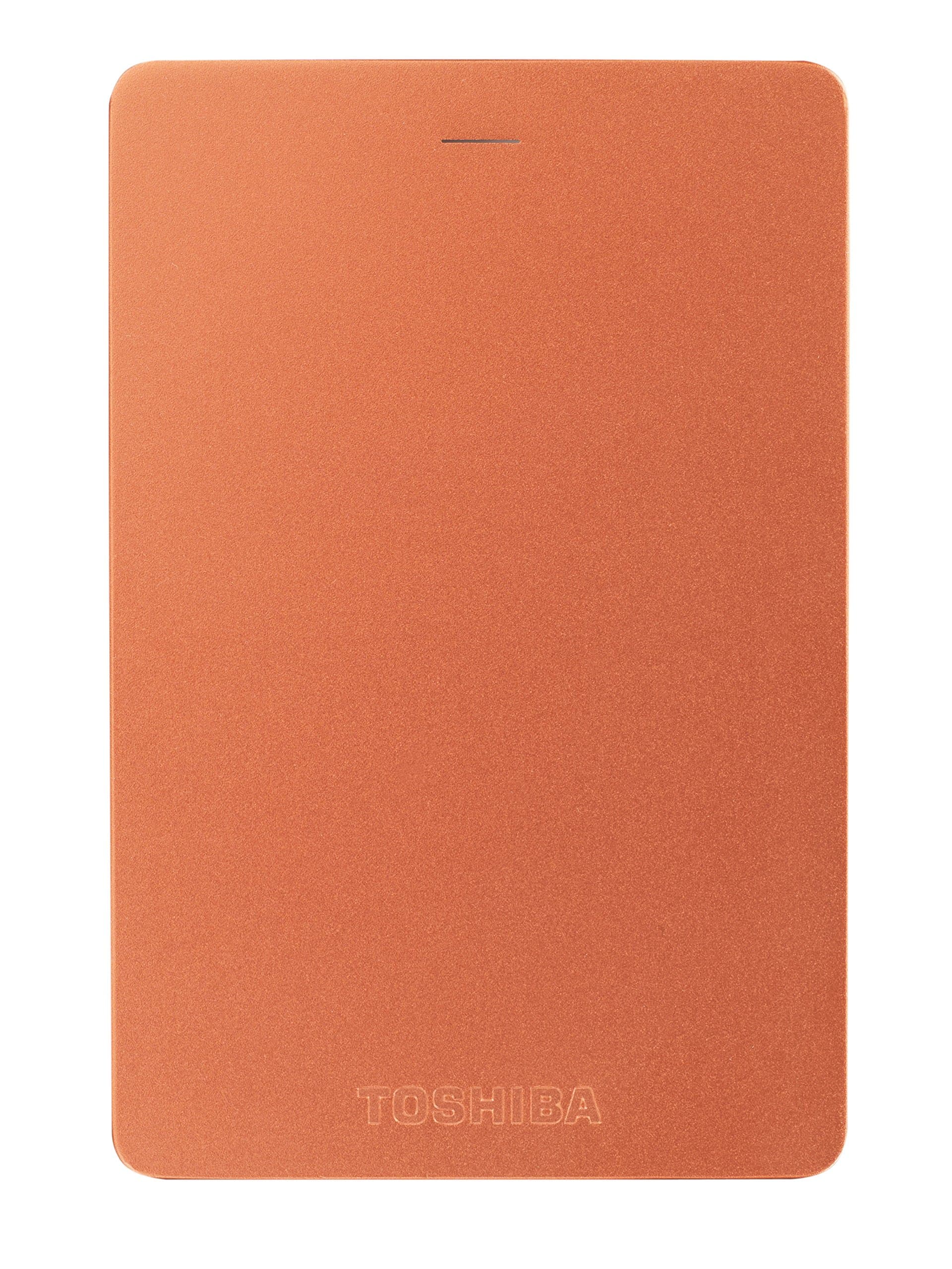 Toshiba Canvio Alu 1TB Portable External Hard Drive 2.5 Inch USB 3.0 - Red - HDTH310ER3AA