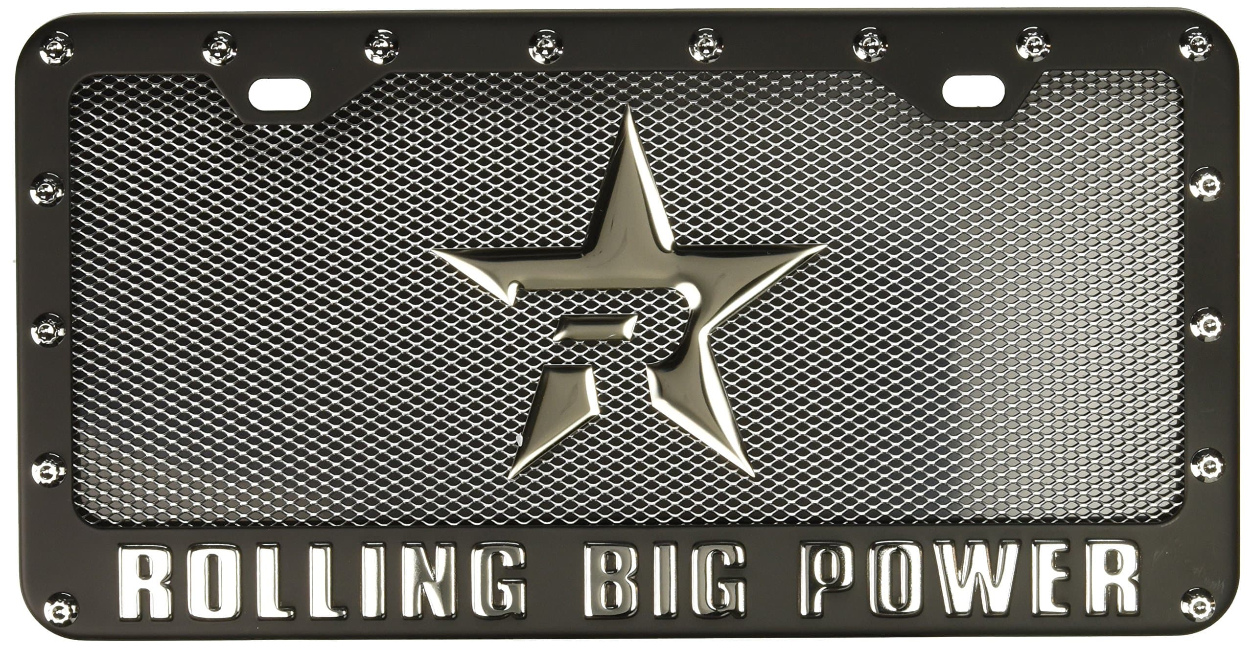 RBP RBP-4121ZR License Plate Frame Kit, black