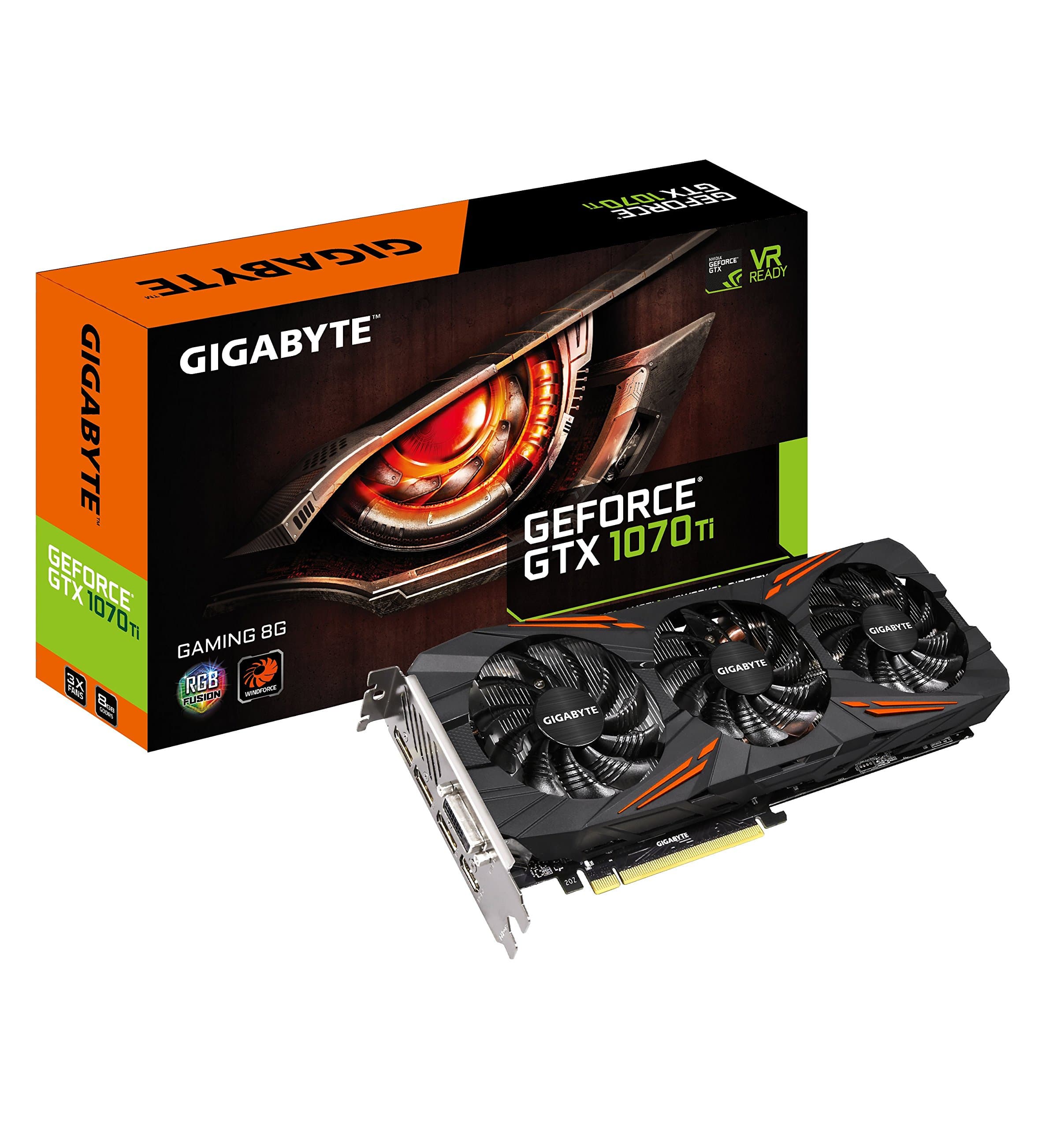 GIGABYTE GeForce GTX 1070 Ti Gaming 8G (GV-N107TGAMING-8GD)
