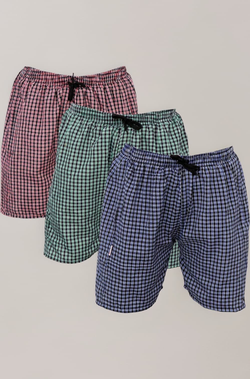 Men's Cotton Shorts Boxers, Multicolour, Pack of 3