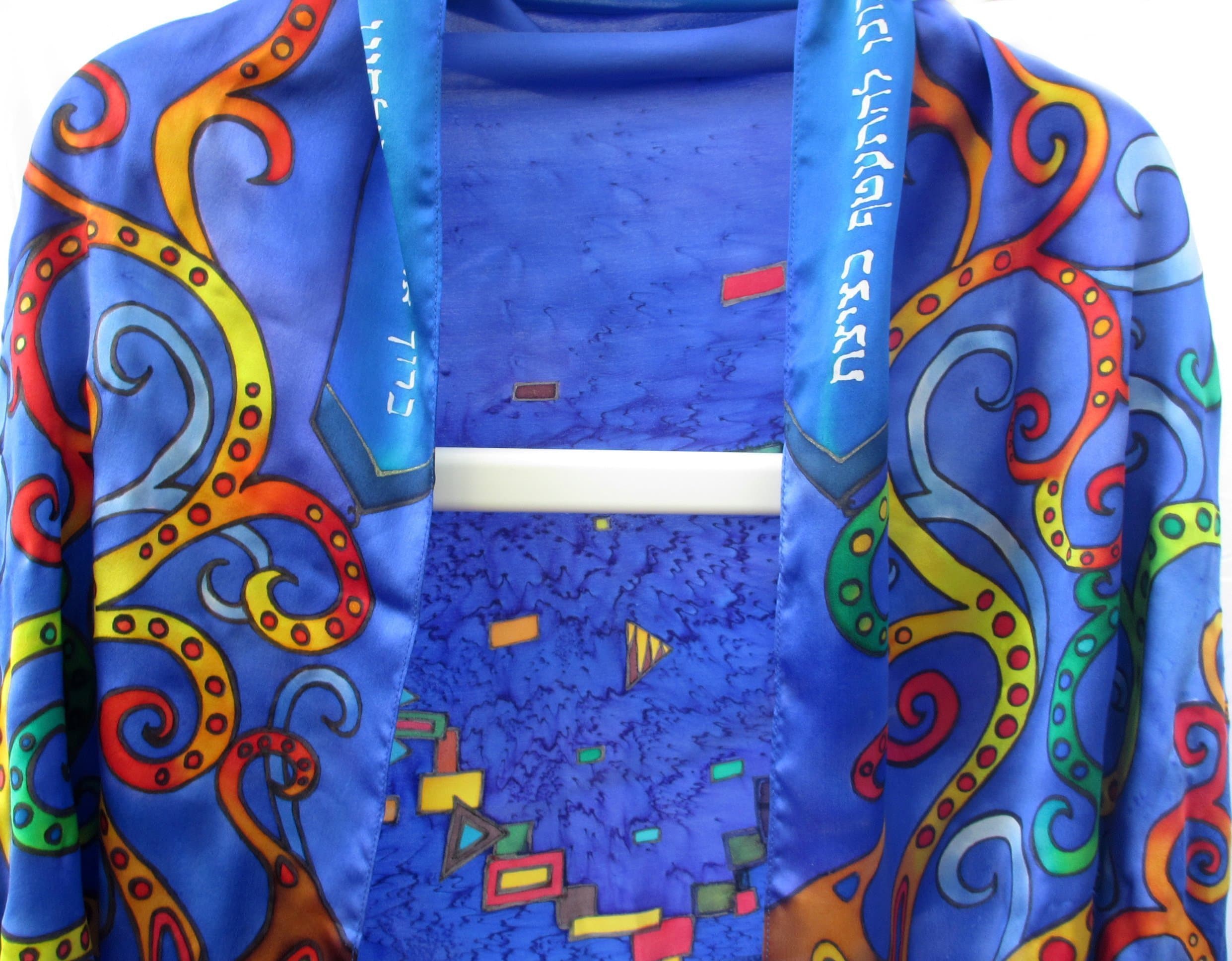 “The Tree of Life" Silk Hand-painted Tallit