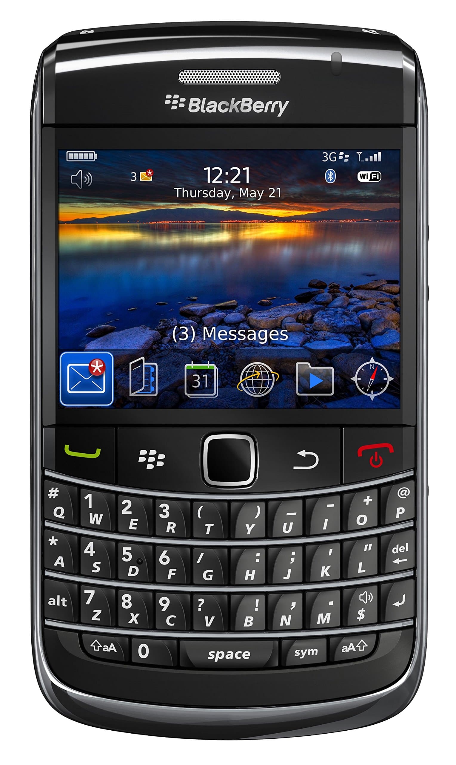BlackBerry Bold 9700 Unlocked GSM 3G World Phone w/ Full Keyboard - Black