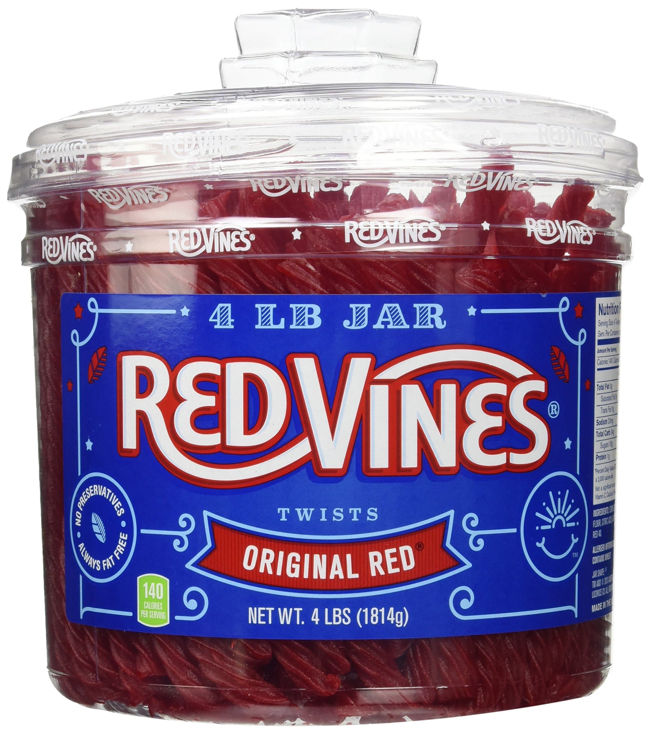 Red Vines 63.5 OZ (1.8kg) [240 Tub]