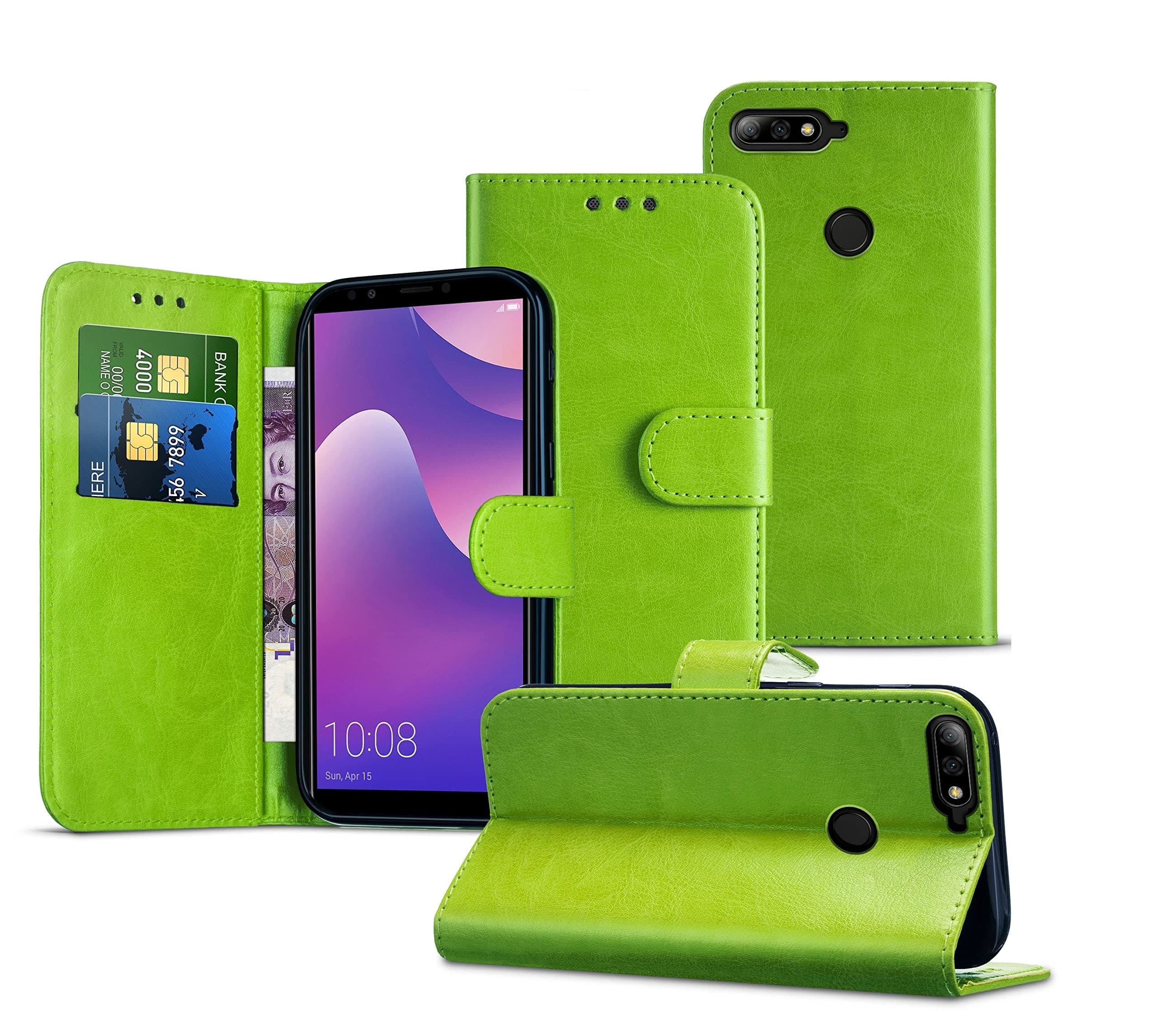 LG Nexus 5X Case PU Leather Wallet Cover with Card Slots [Shockproof] [Magnetic Closing] Flip Wallet Cover Case for LG Nexus 5X / H791 [Green]