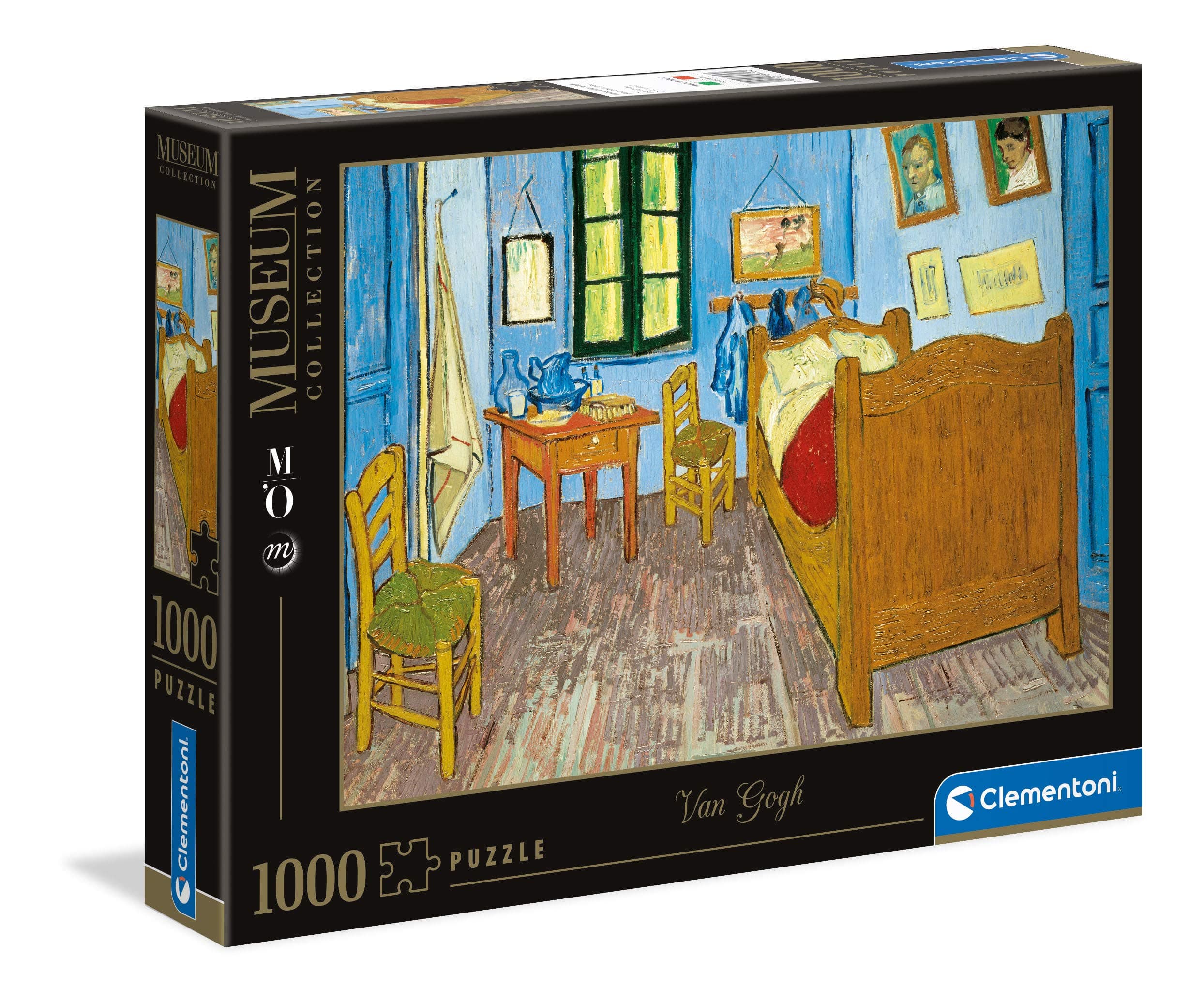 Clementoni 39616 Van Gogh - Bedroom in Arles - Puzzle 1000 Pieces, Museum Collection, Skill Game for the Whole Family, Adult Puzzle from 14 Years