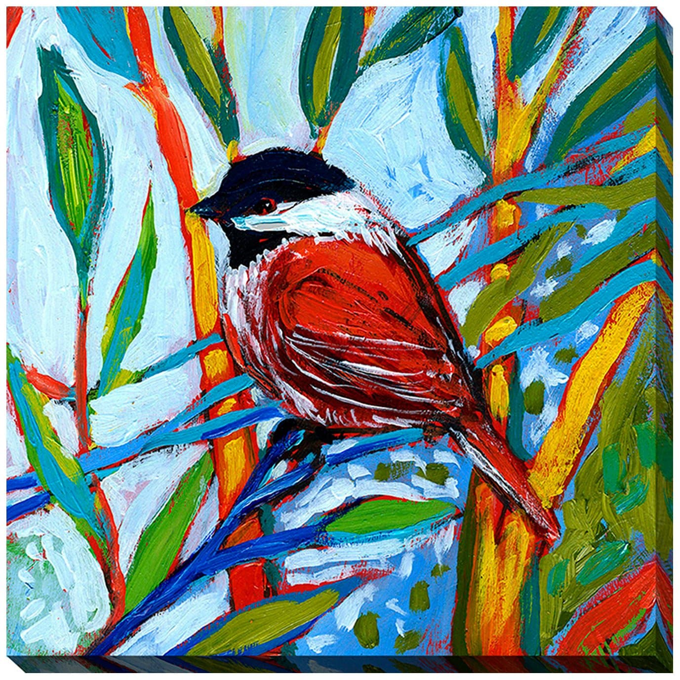 Picture Perfect International Giclee Stretched Wall Art by Jennifer Lommers Bird XVI artists-canvas, 24" x 24" x 1"