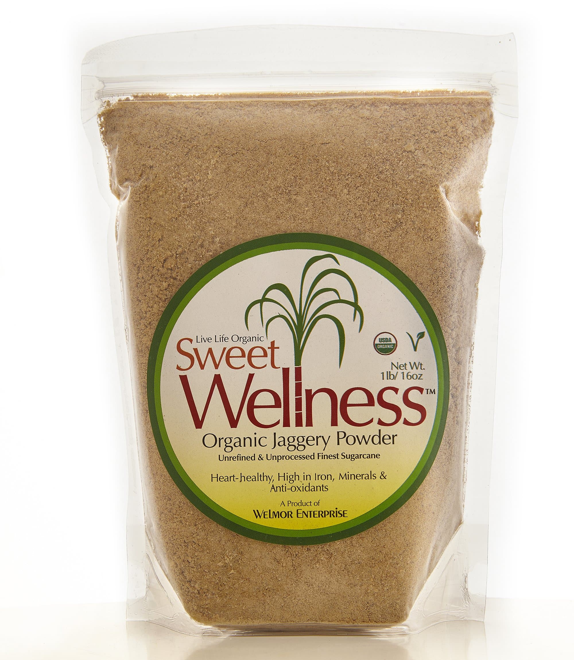 Sweet Wellness 1lb Organic Jaggery Powder