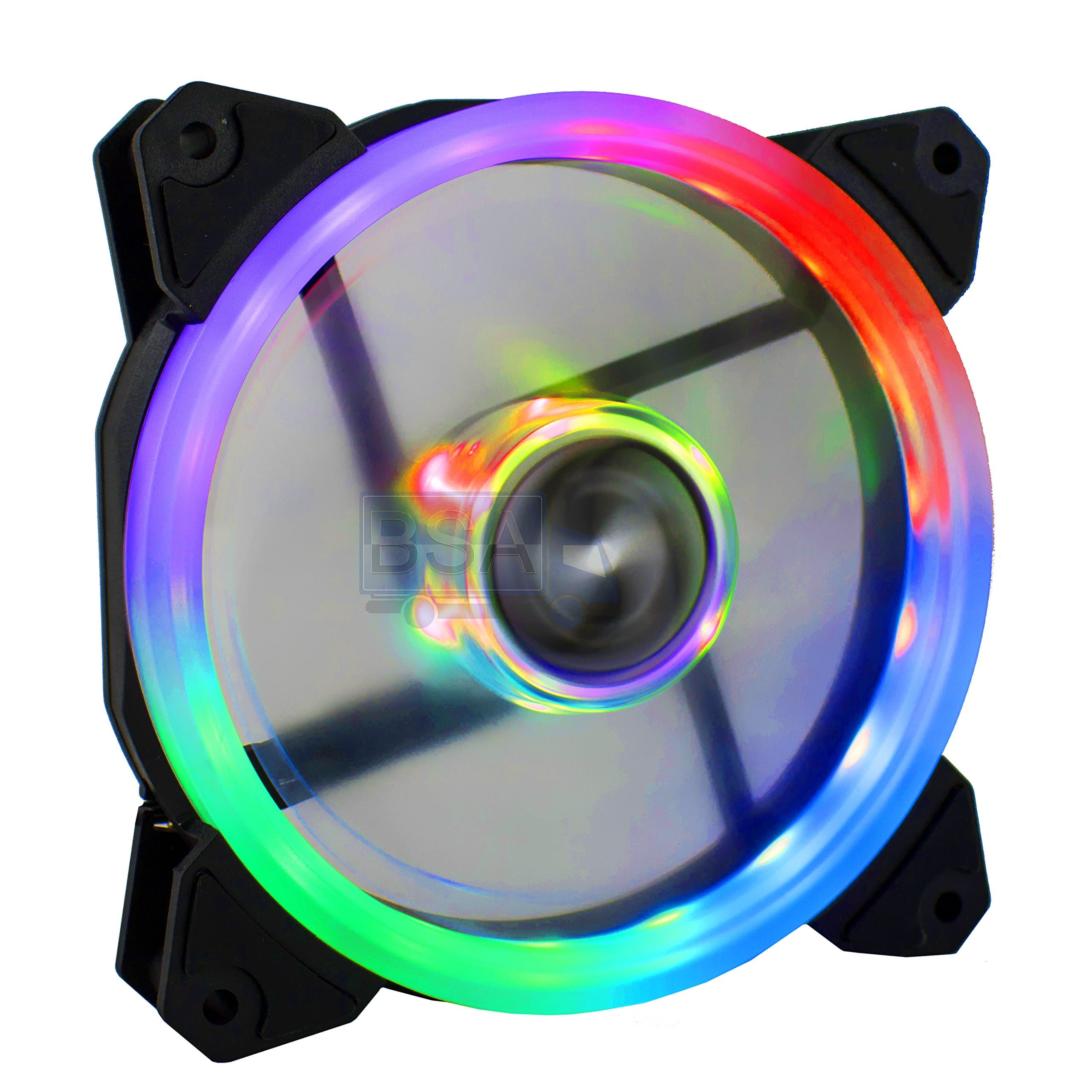 PC Fan 120 mm LED RGB suranus Ring su-q12025fr 3 + 4 pin 1200 Rpm 12 cm 120 mm