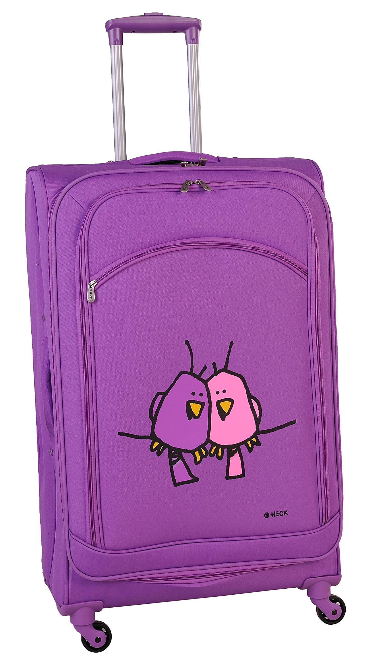 Big Love Birds Spinner Luggage 28 Inch, Purple, One Size
