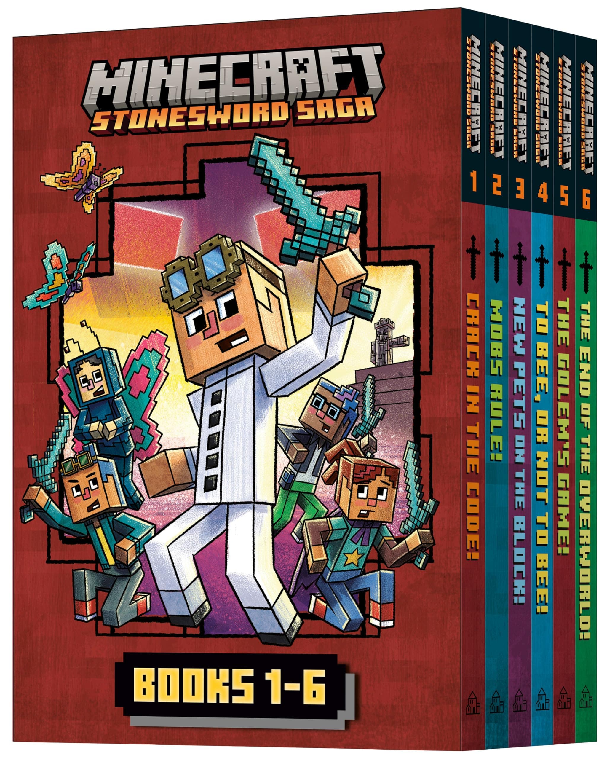 Minecraft Stonesword Saga: Books 1-6 Hardcover – 7 May 2024