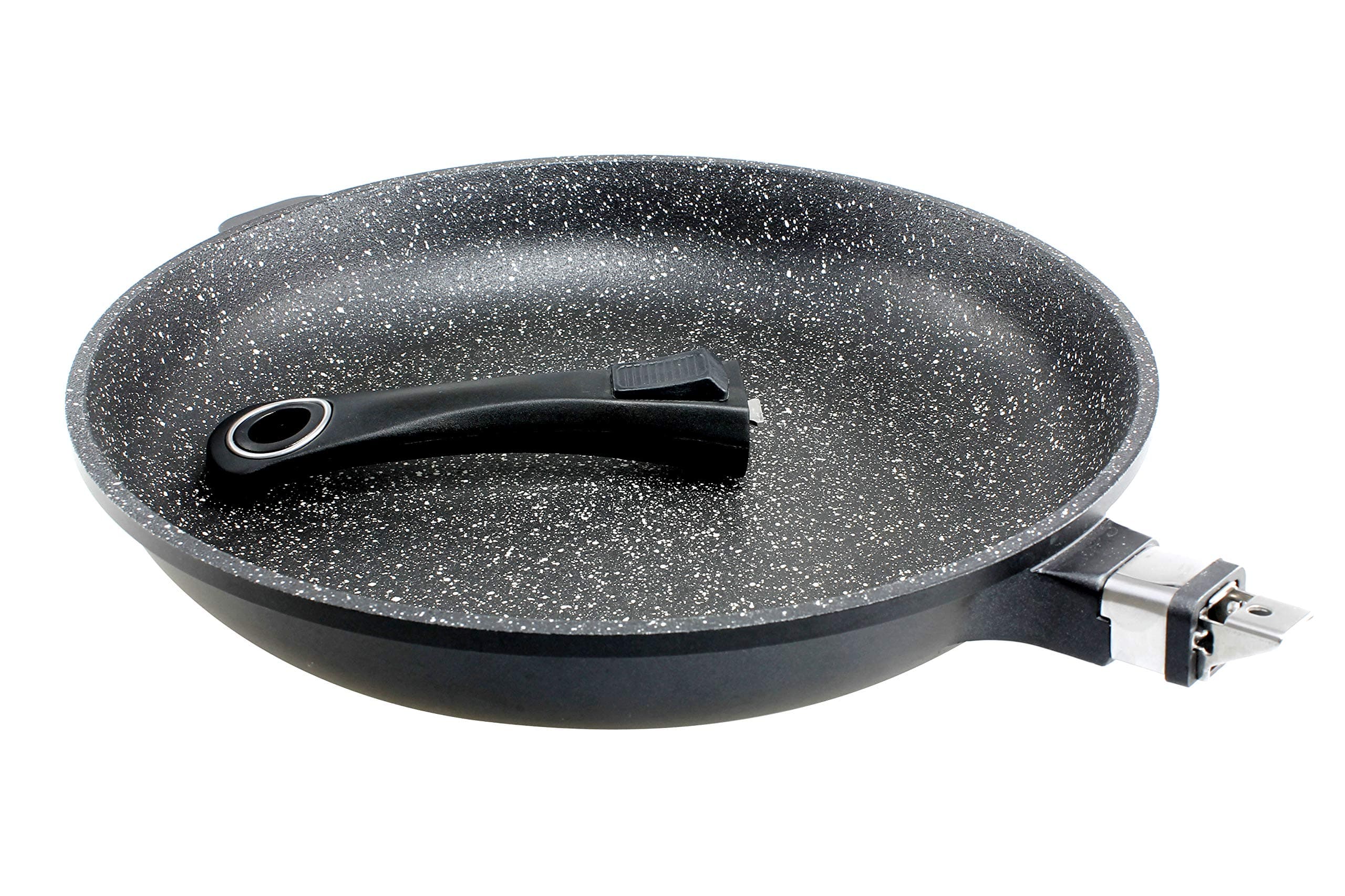 Fry Pan In Nonstick Stonelike Granitelike & Ceramic Coating Fyring Pan Cookware With Detachable Handles - Suitable For All Cookers, Even Induction Cookers - 9,5"