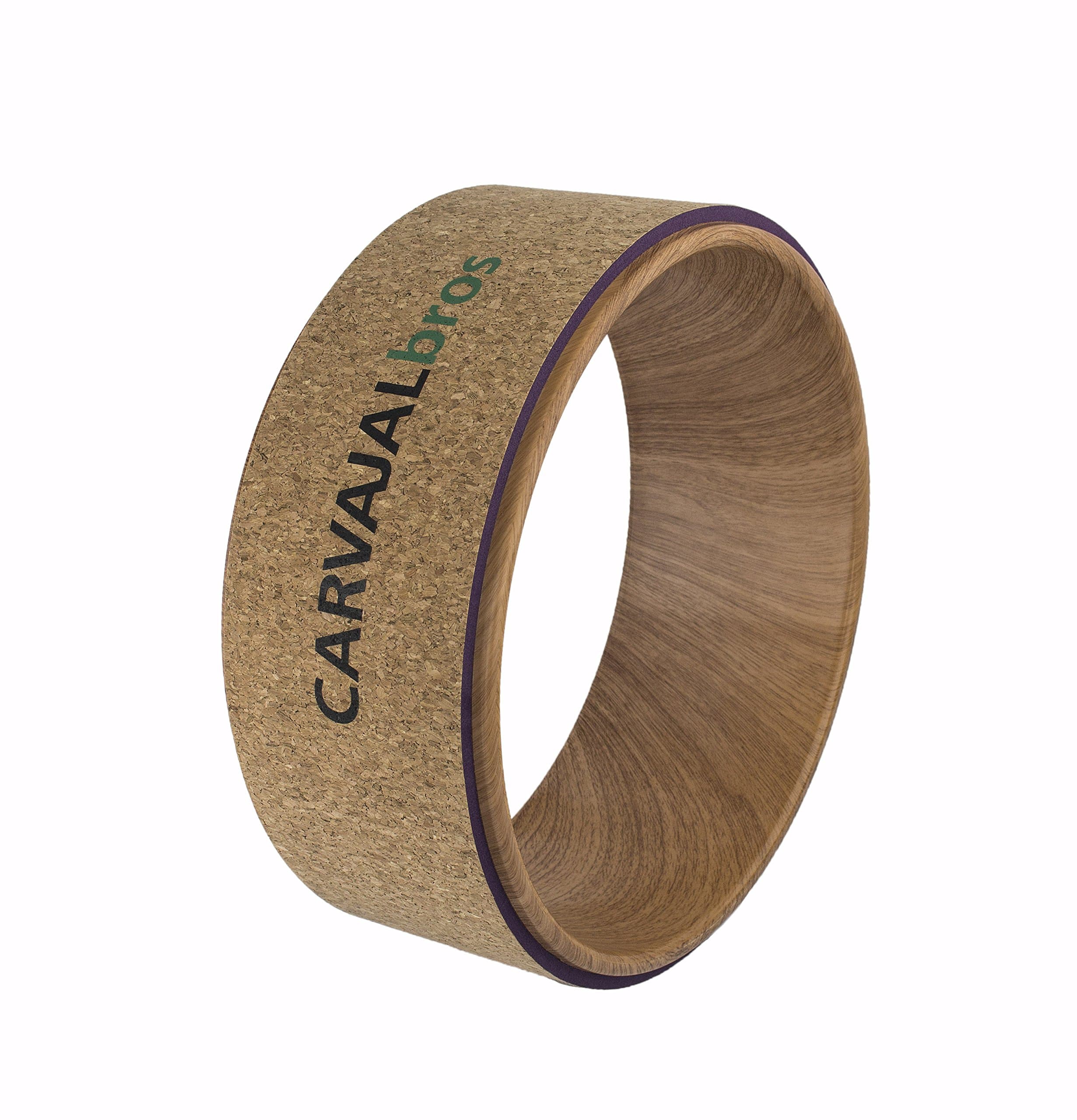 Dharma Yoga Wheel, 13´x5´, Cushion Backbend Equipment Ideal for Stretching, Thoracic Roll, Release Psoas Muscle Tension and Plexus Block, Improve Balance and Strength Spine, FREE EBOOK