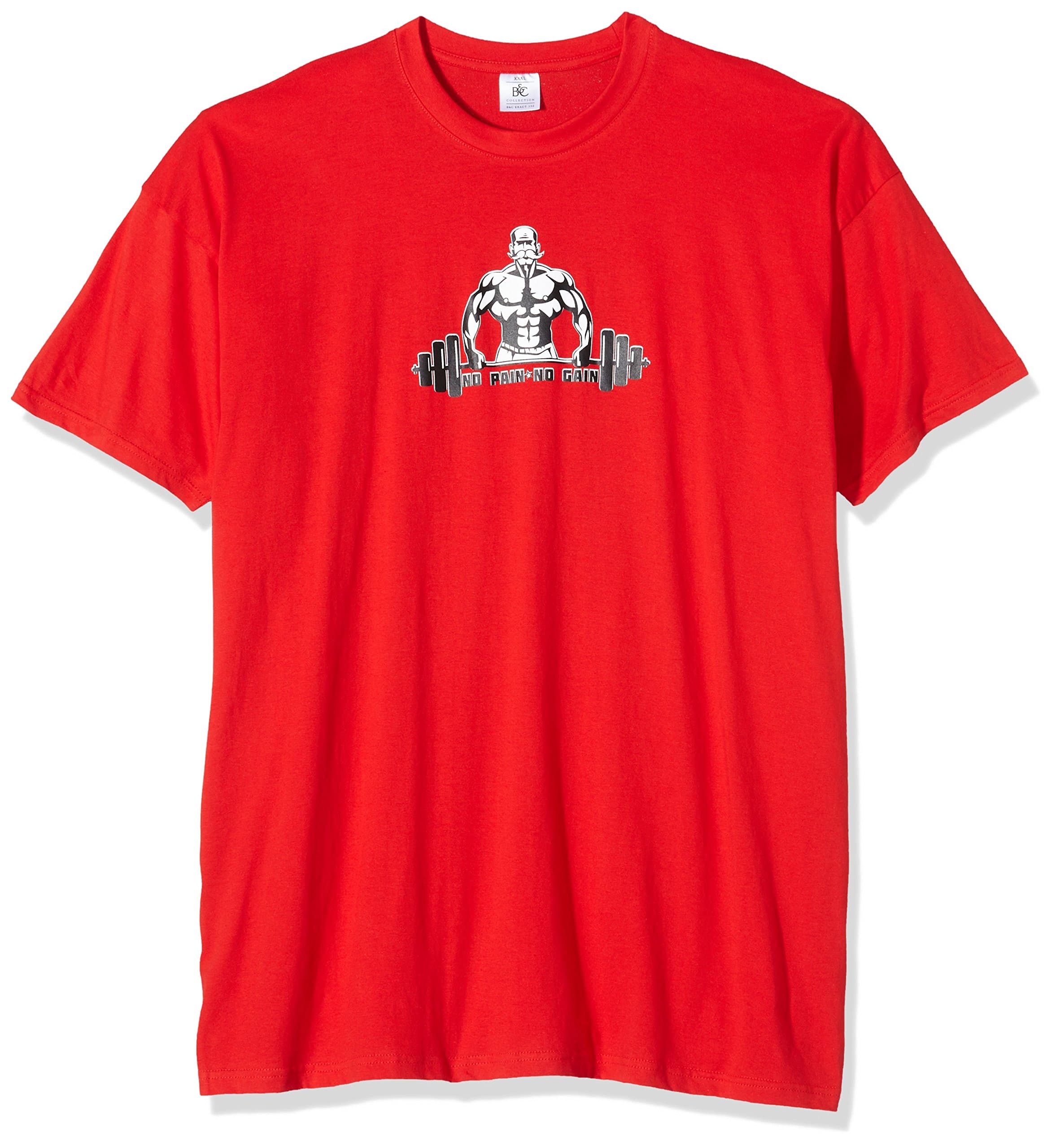 Shirtzshop Men's T-Shirt No Pain no GAIN Gym Training Fist Straps