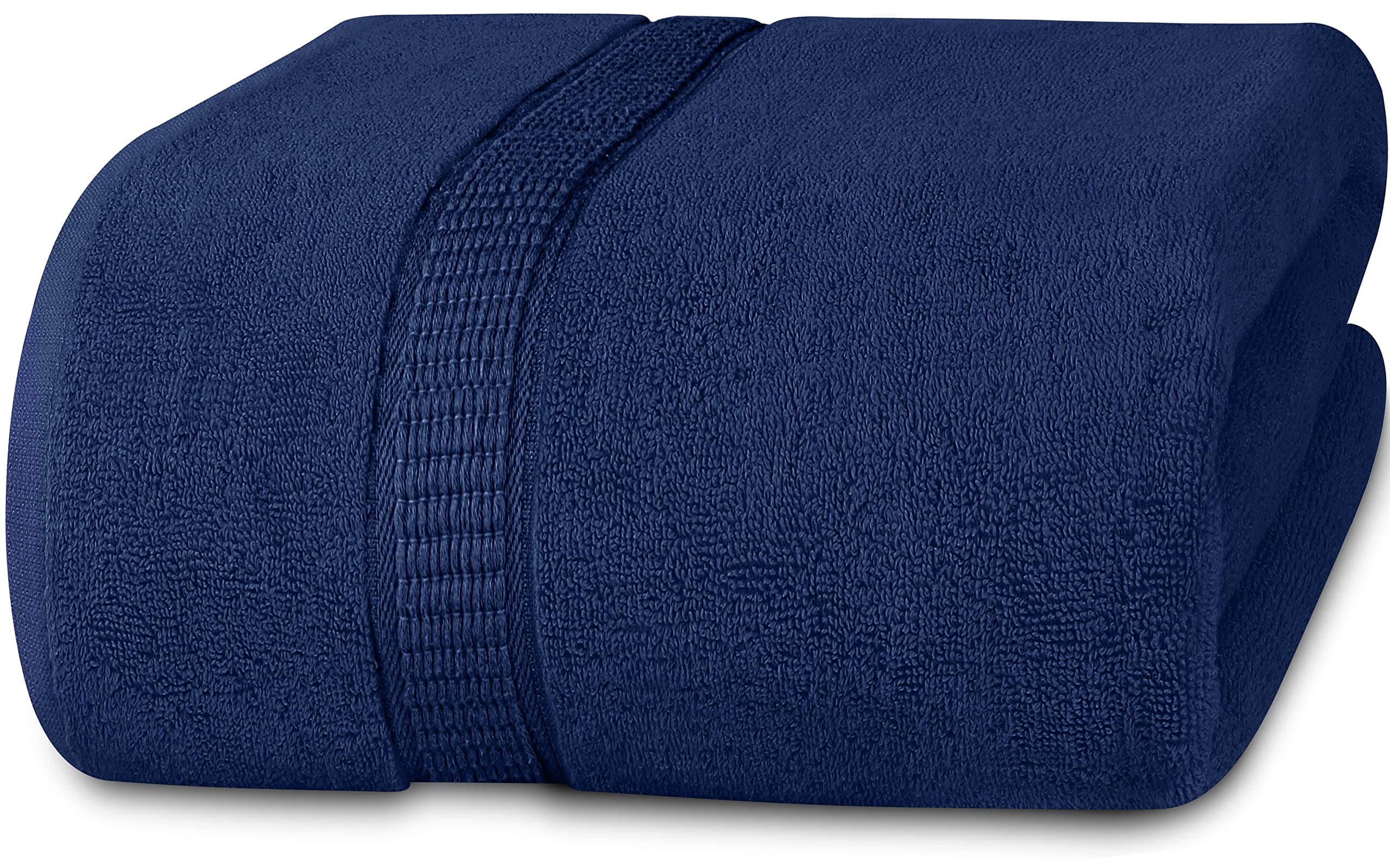Utopia Towels Cotton Luxury Bath Sheet Royal-blue - (90cm X 180cm) Easy Care Rings...