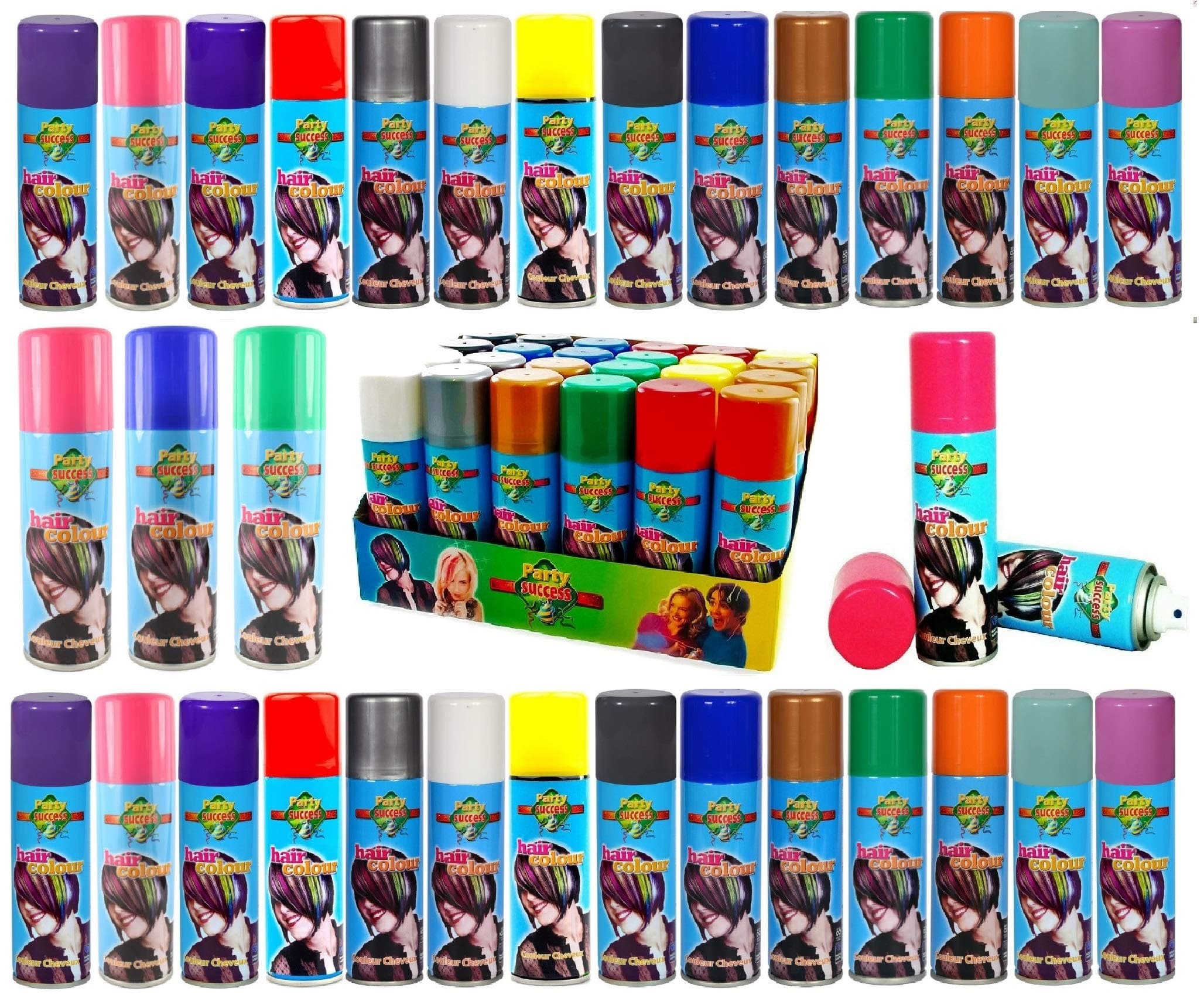 Temporary Hair Colour Spray Wash Out Spray 125ml (Fluorescent Yellow)