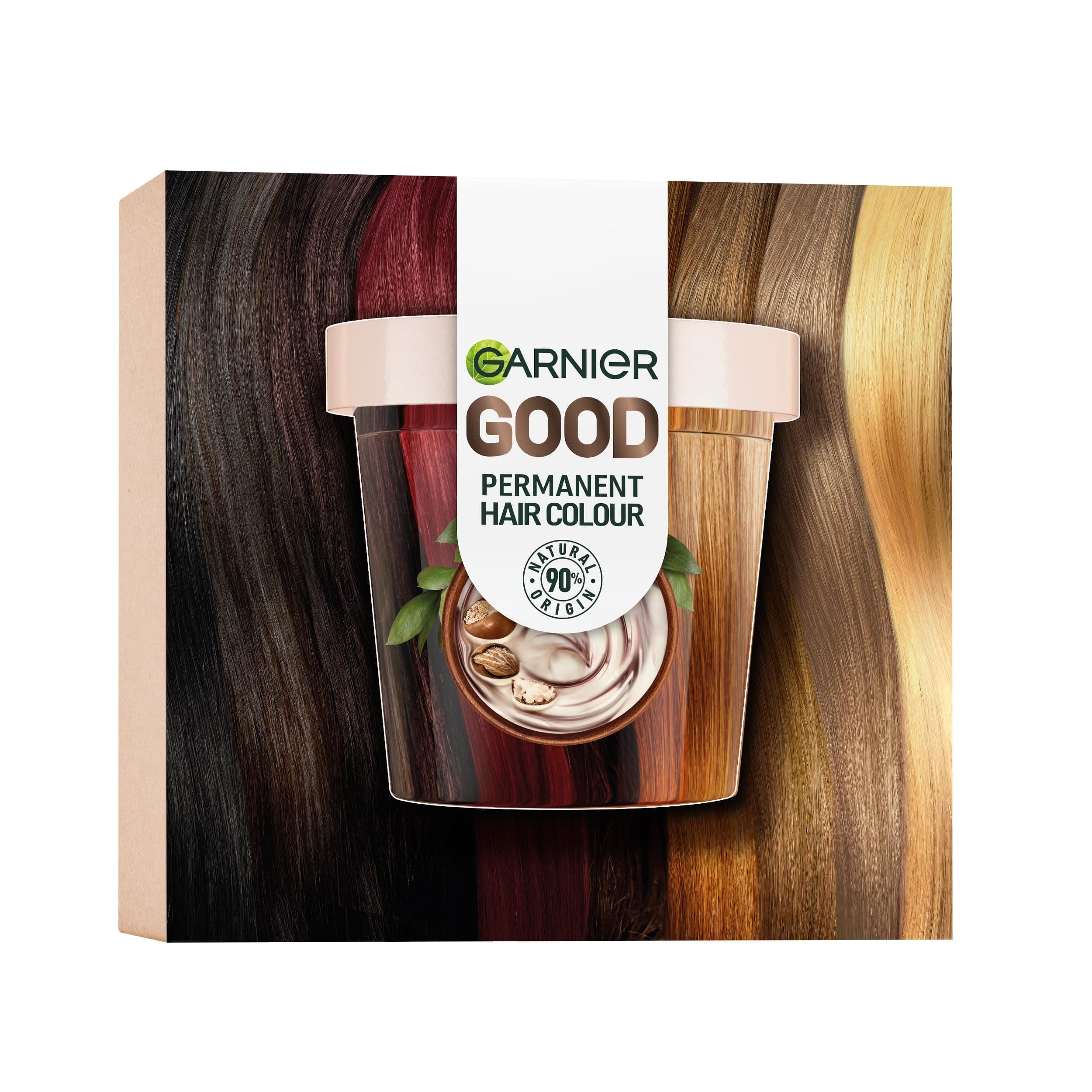 Garnier Good Permanent Hair Dye Replen Kit, 5.0 Coffee Roast Brown, Up To 100% Grey Coverage, 8 Weeks Long-Lasting Colour, No-Drip Application