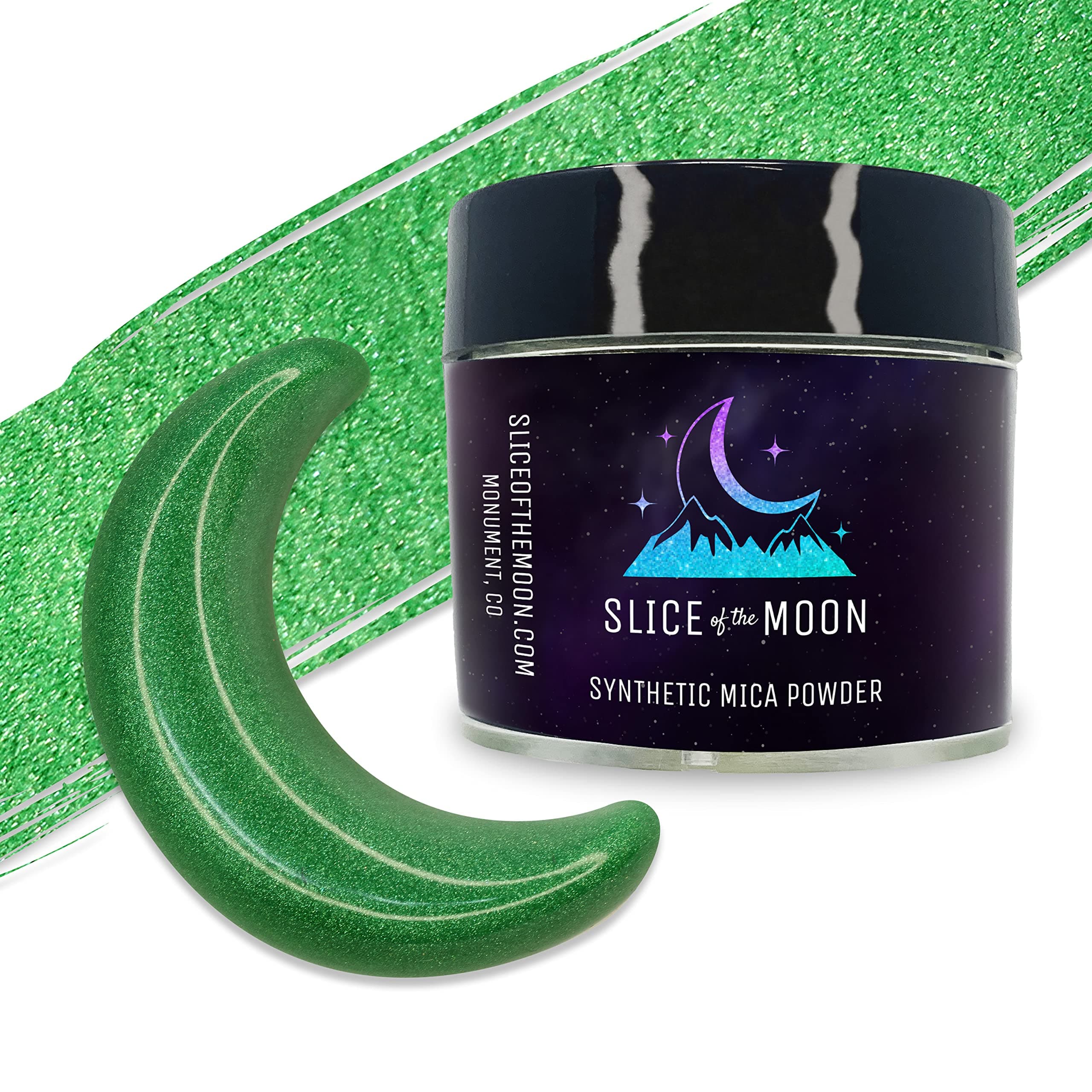 Flashing Jade Mica Powder | Skin Safe, Fine Pigment Powder for Epoxy Resin, Body Butter, Lip Gloss, Candle Color Dye, Soap Colorant & Slime Pigment Dust — 0.42oz (12g)