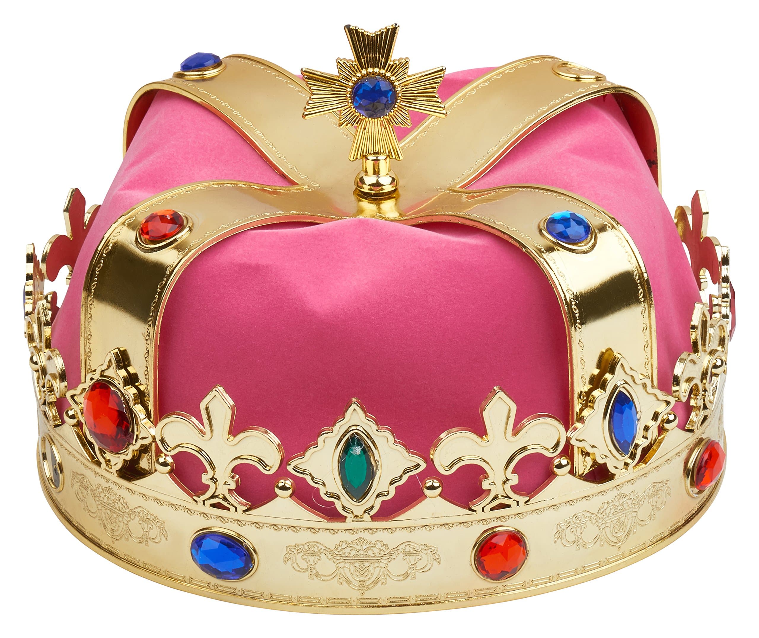 Royal Crown for King or Queen, Pink and Gold