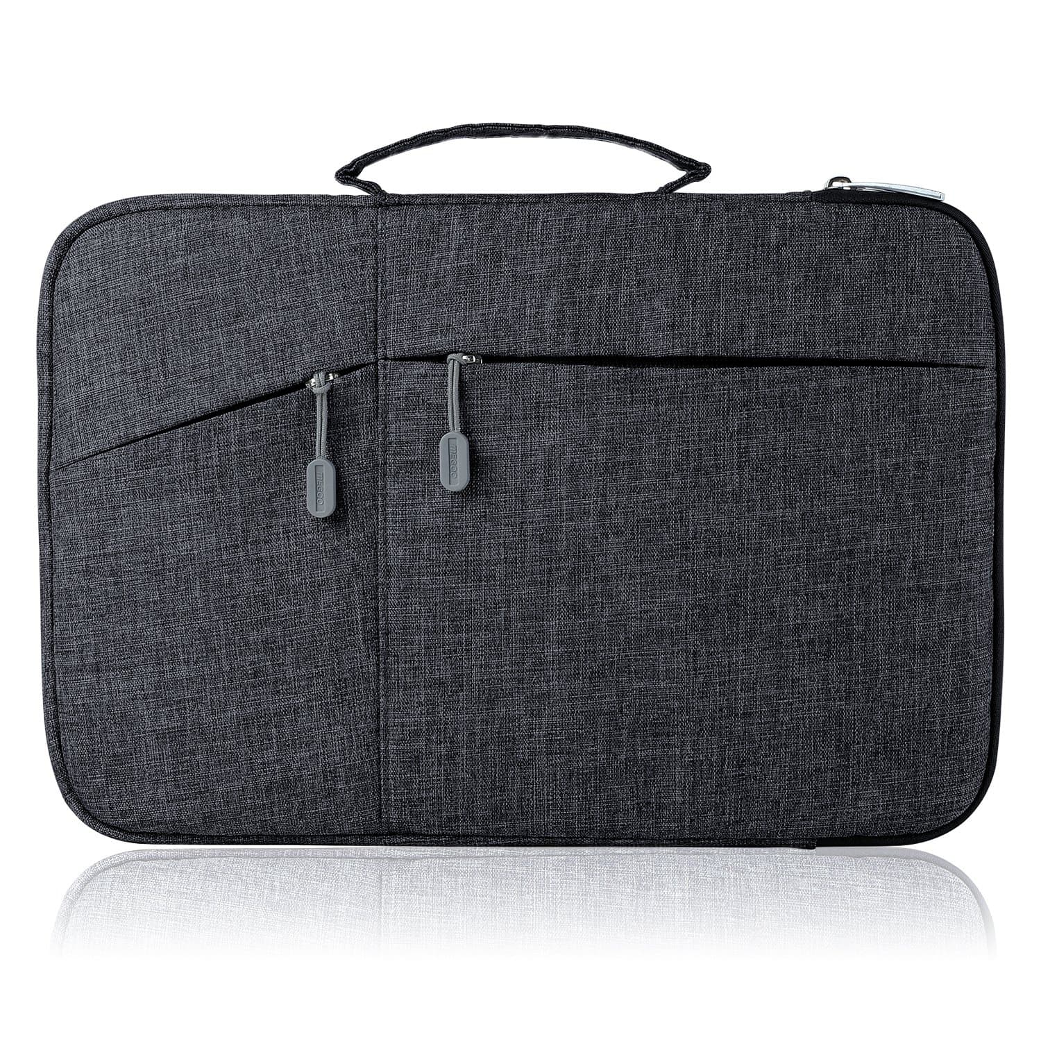 Megoo 10inch Laptop Sleeve Case for Microsoft Surface Go 4/3/2 10.5", Samsung Galaxy Tab A9+/A8/S9 11"/S9 FE 10.9", iPad Pro 11"/Air 10.9",Carry Case with Handle for 9"-11" Chromebook Tablet(Black)