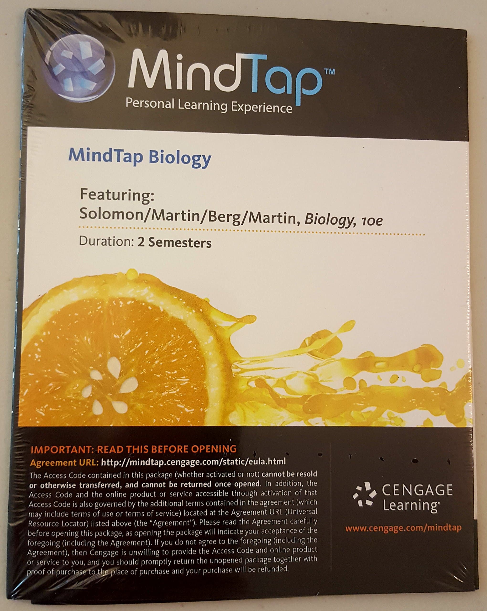 MindTap Biology 10th Edition Ft. Soloman/Martin/Berg/Martin 2 semester