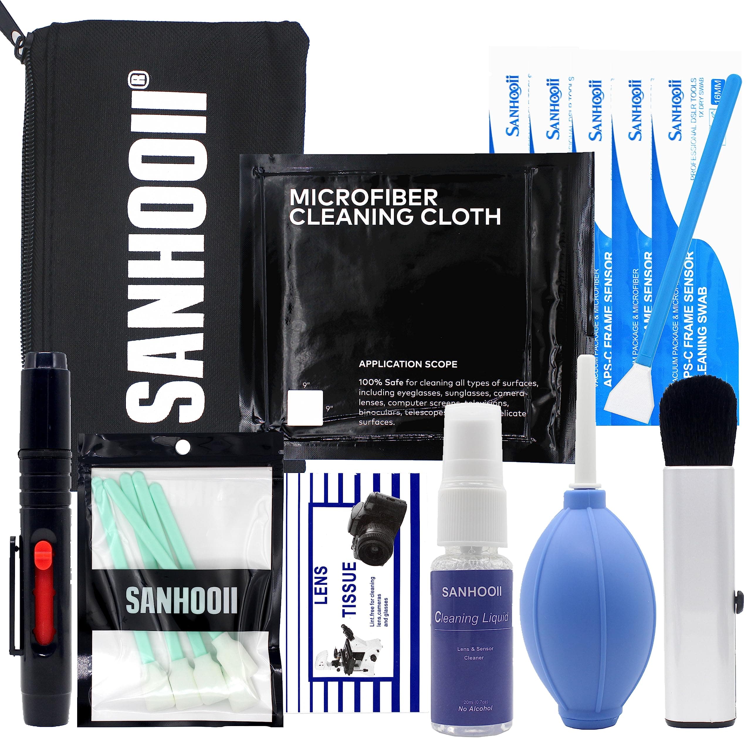 SANHOOII Camera Cleaning Kit for DSLR Mirrorless Cameras Sensor Cleaning and ...