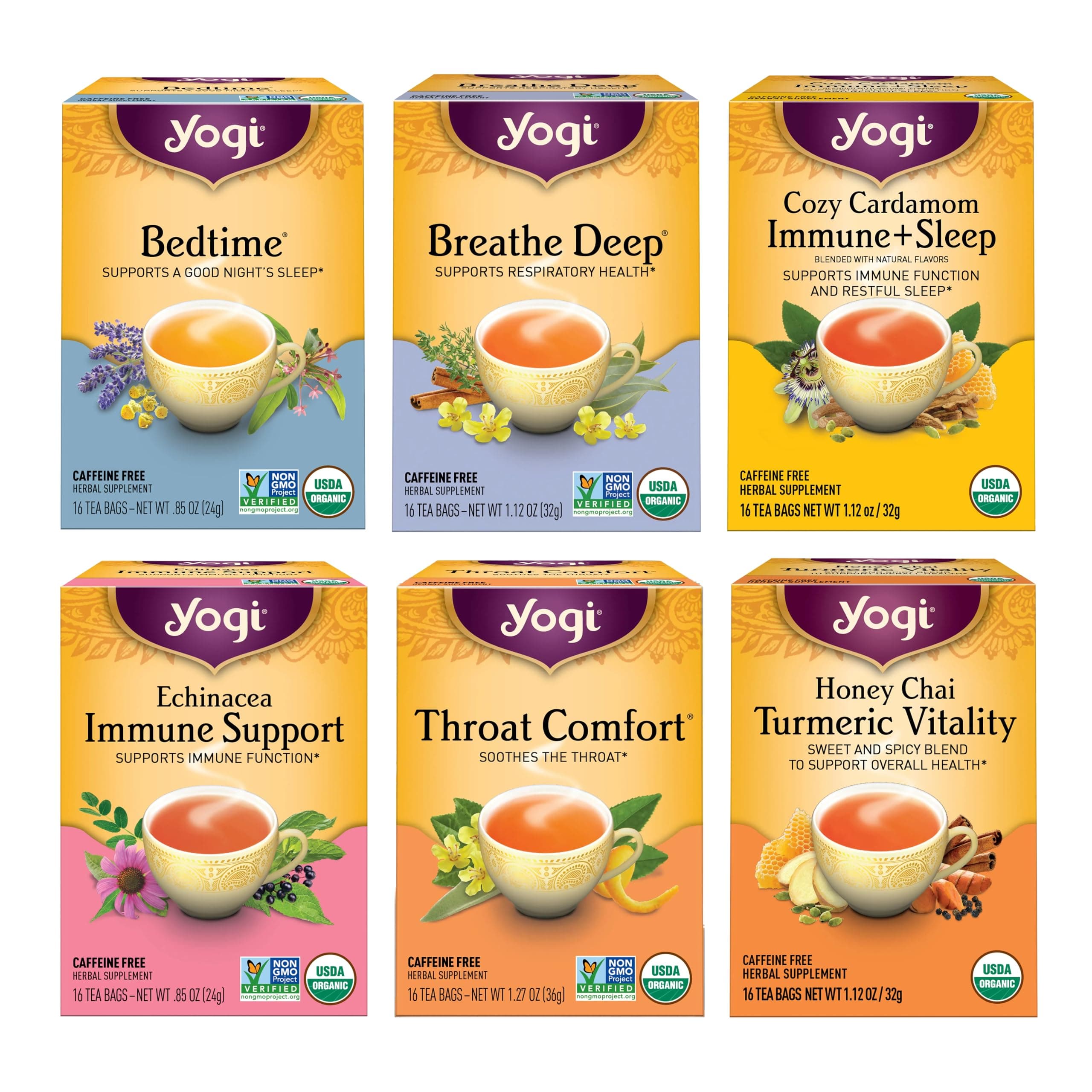 Yogi Get Well Variety Pack Tea Sampler
