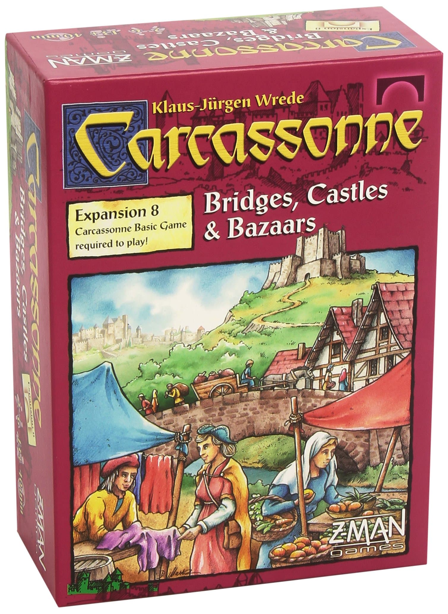 Carcassonne Expansion 8 Bridges and Castles Board Game