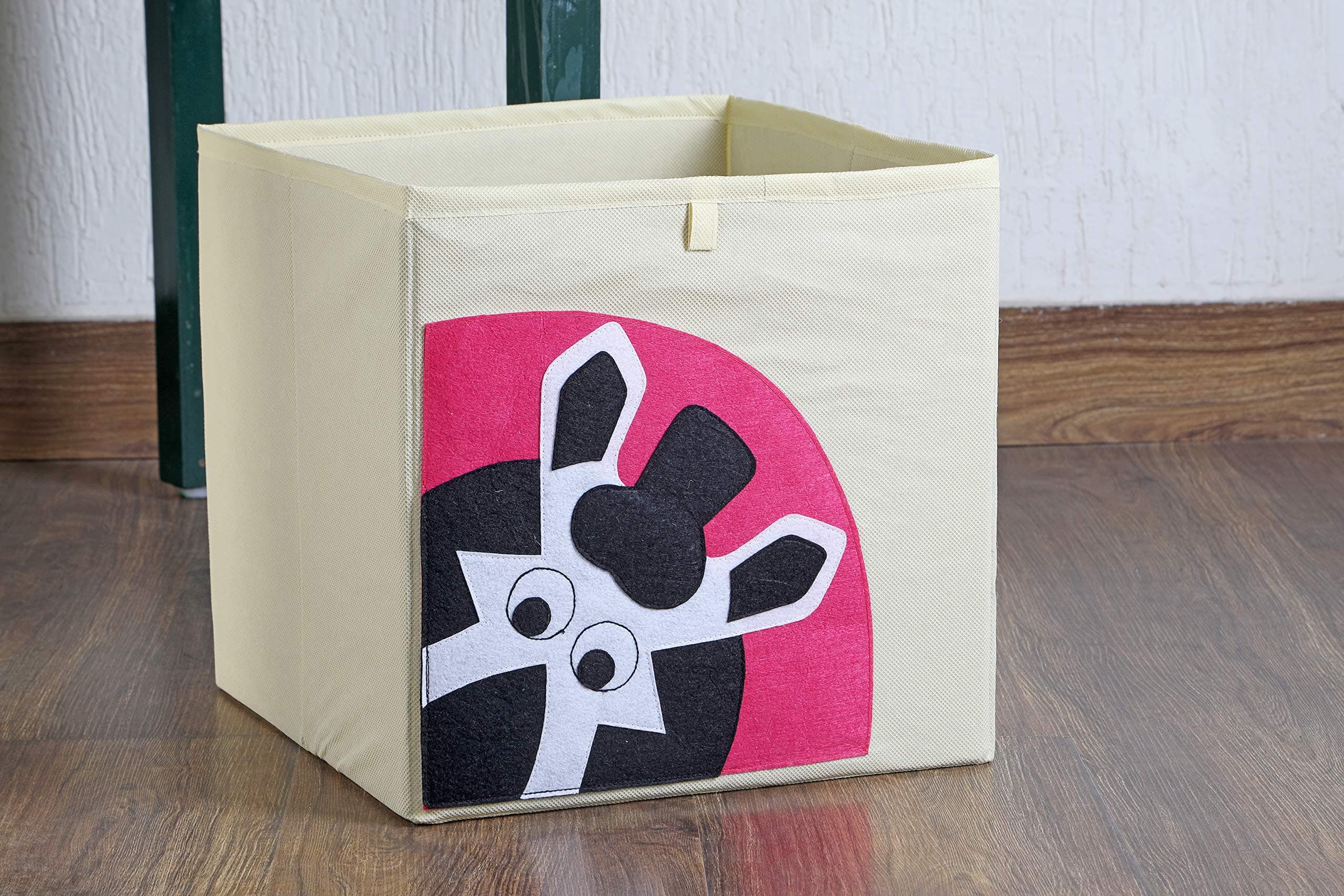 KIDSCLAN Toy Box/Chest/Organizer/Basket (Zebra (Cream))