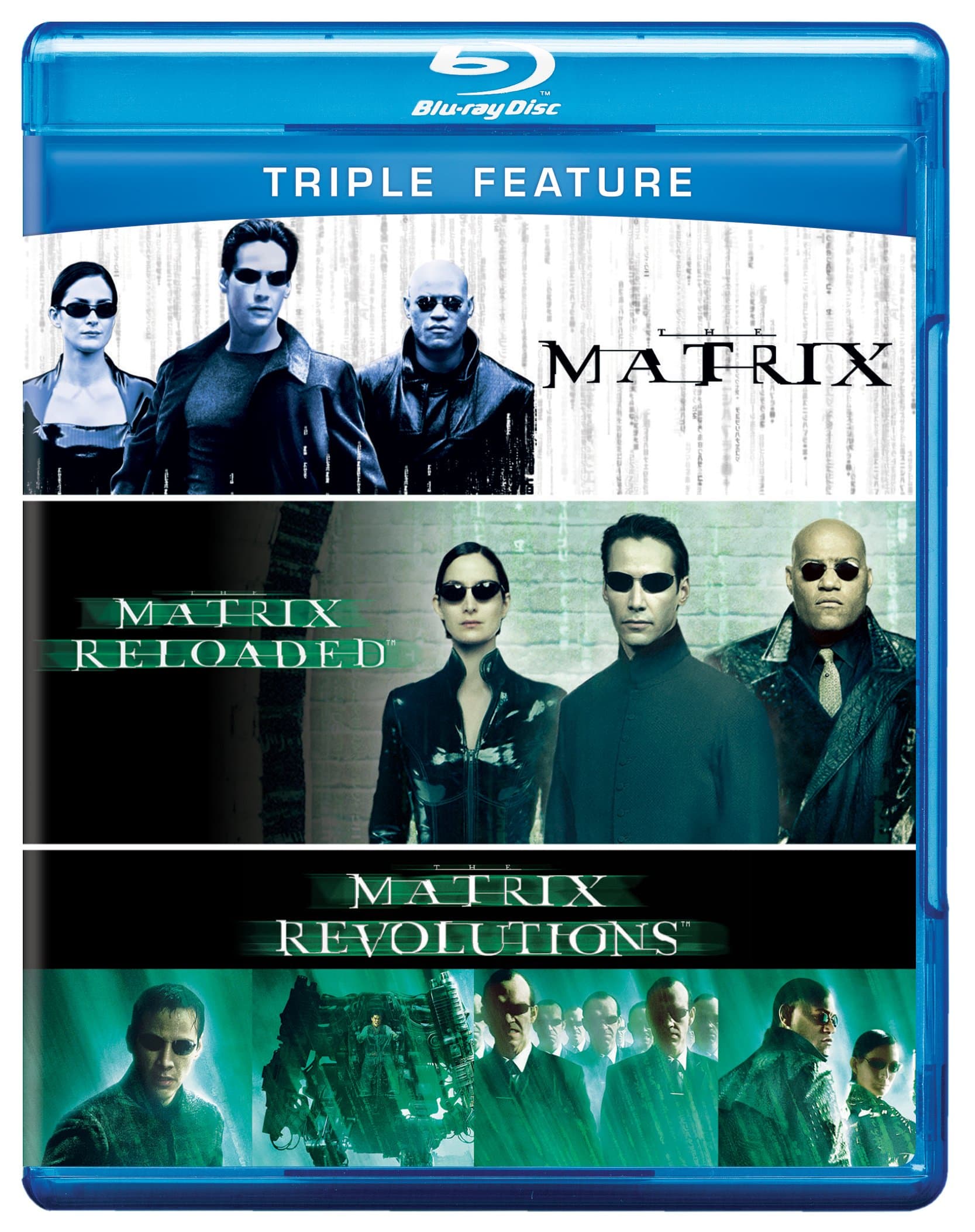 The Matrix Trilogy - 3 Movie Collection: The Matrix (1999) + The Matrix Reloaded (2003) + The Matrix Revolutions (2003) (3-Disc Box Set)