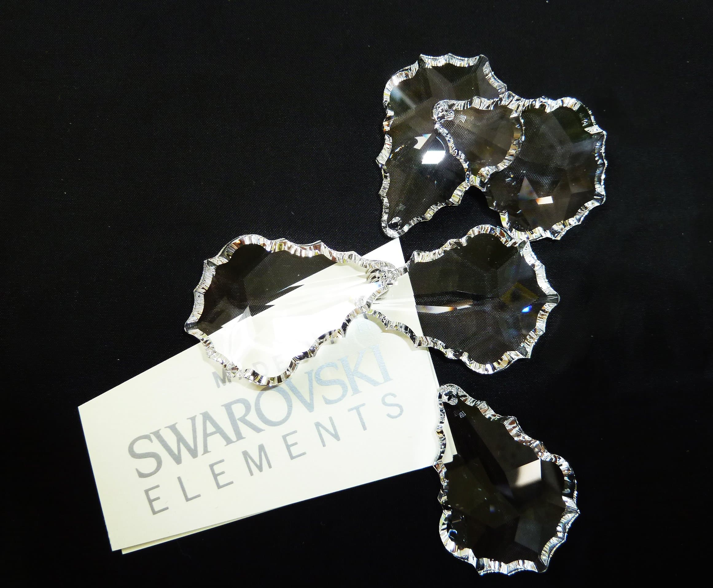 SWAROVSKI ELEMENTS CRYSTALS Octagon for Chandelier Ceiling Lights, Juwerly, Feng Shui- 5 piece