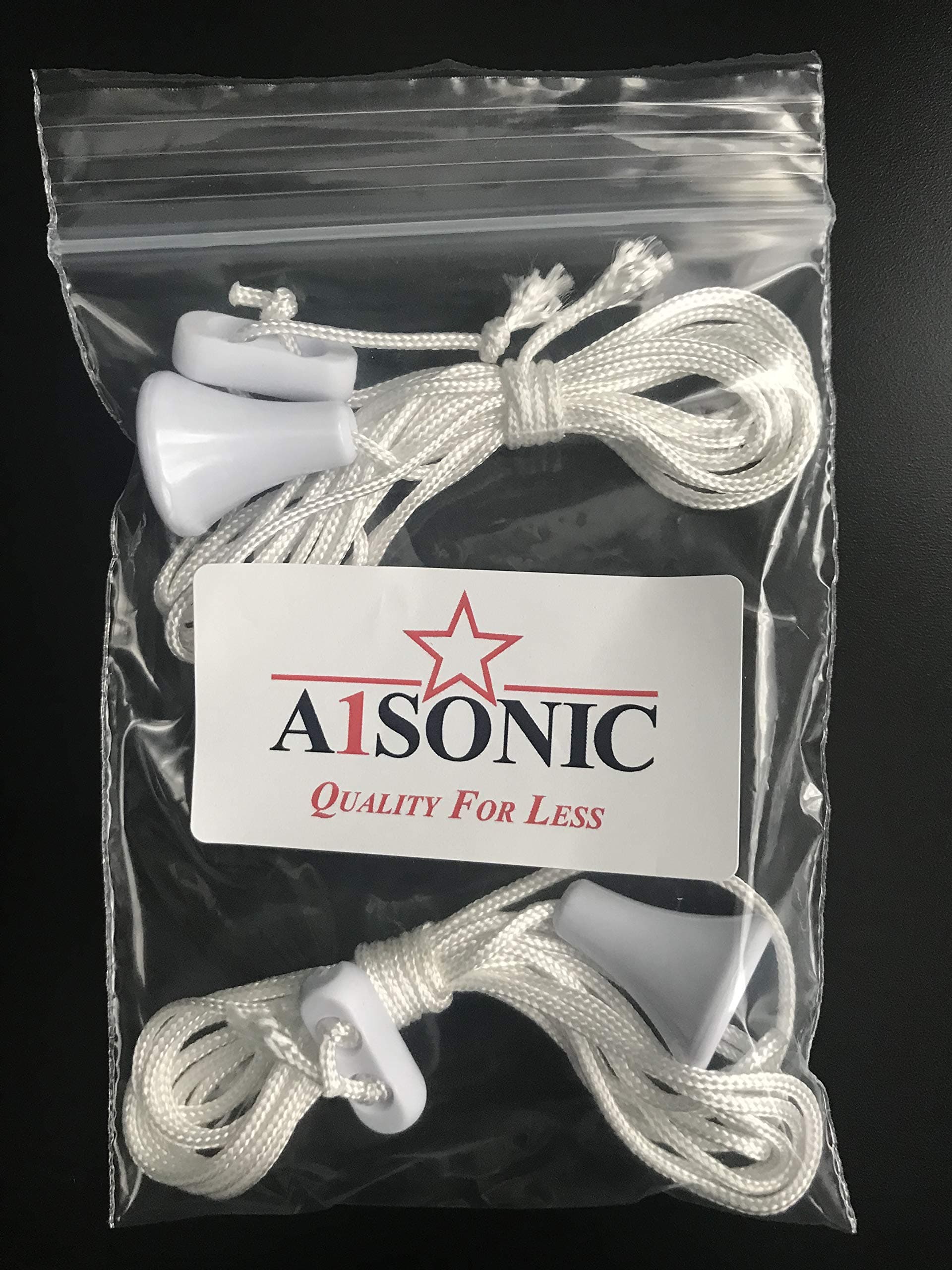 2 x Bathroom Ceiling Light Pull Cords