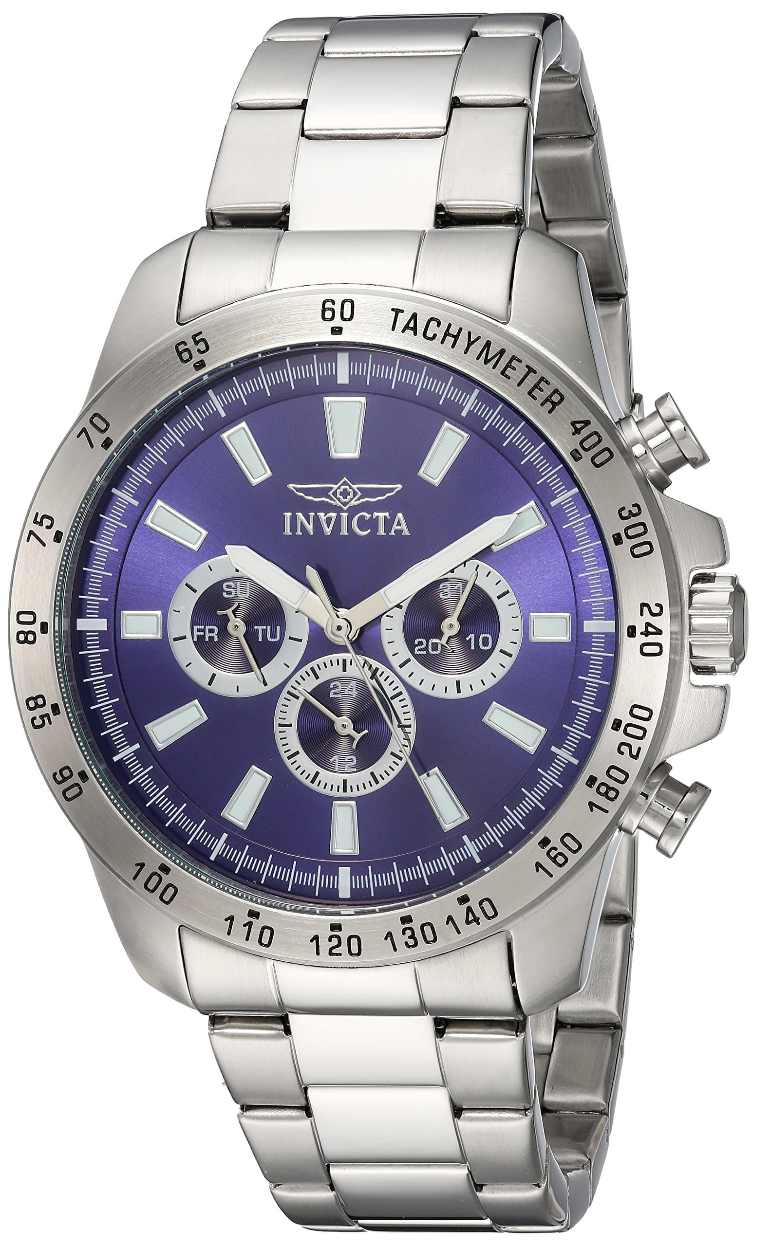 Men's 20338 Speedway Analog Display Quartz Silver Watch