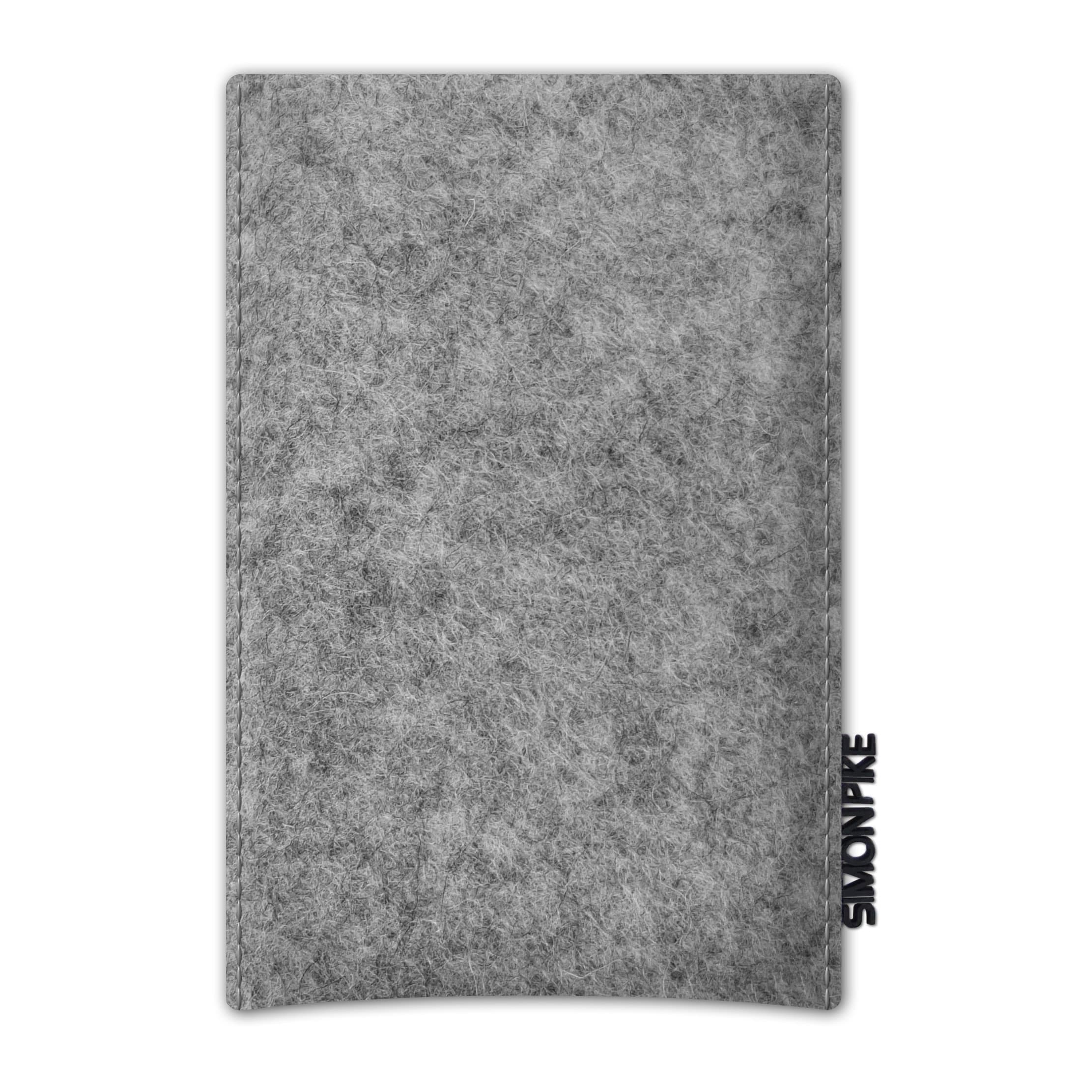SIMON PIKE Boston BASIC Wool Felt Mobile Phone Case for Samsung Galaxy S4 Mini Duos Grey