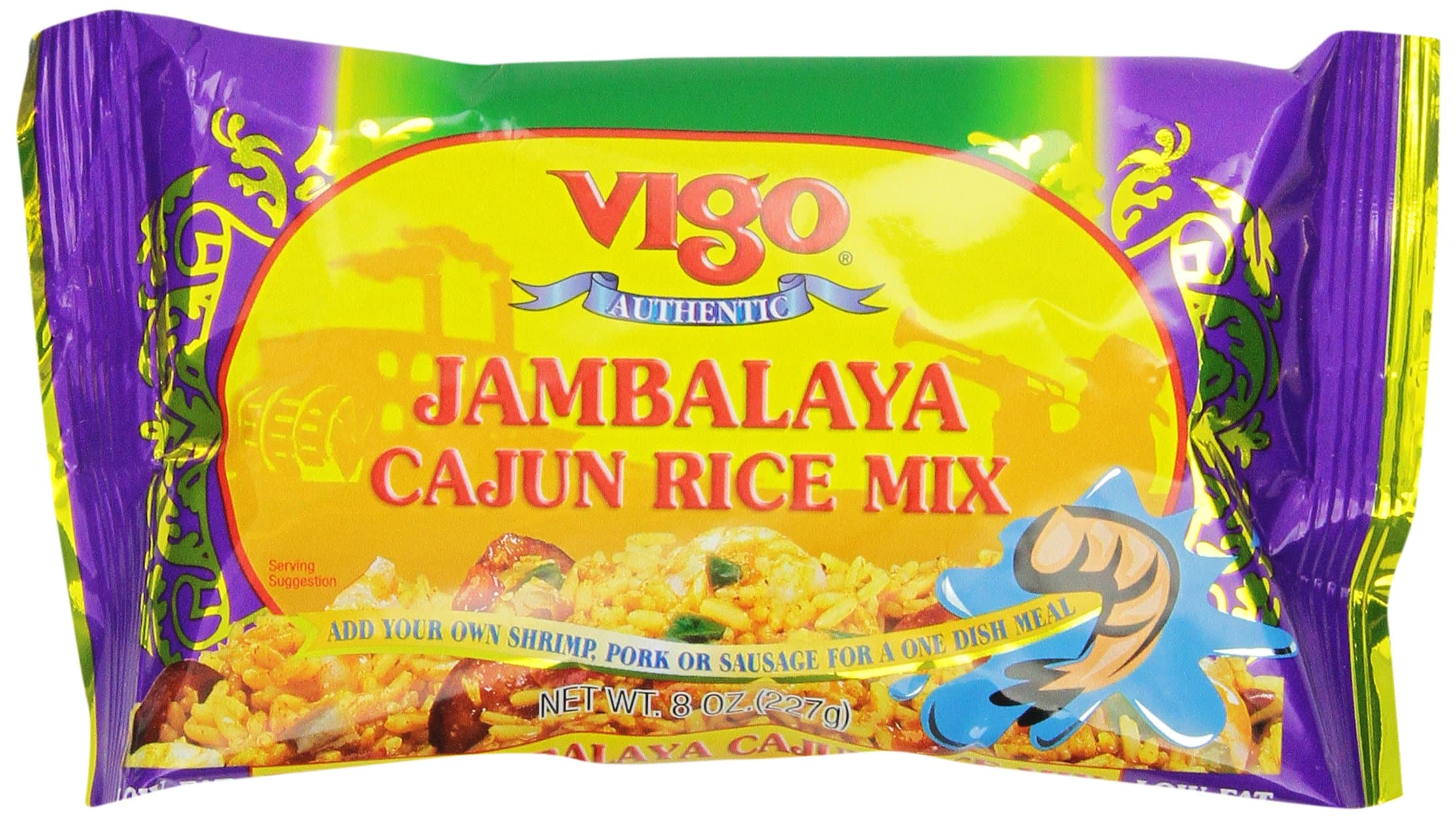 Vigo Jambalaya Rice, 8 Ounce (Pack of 12)