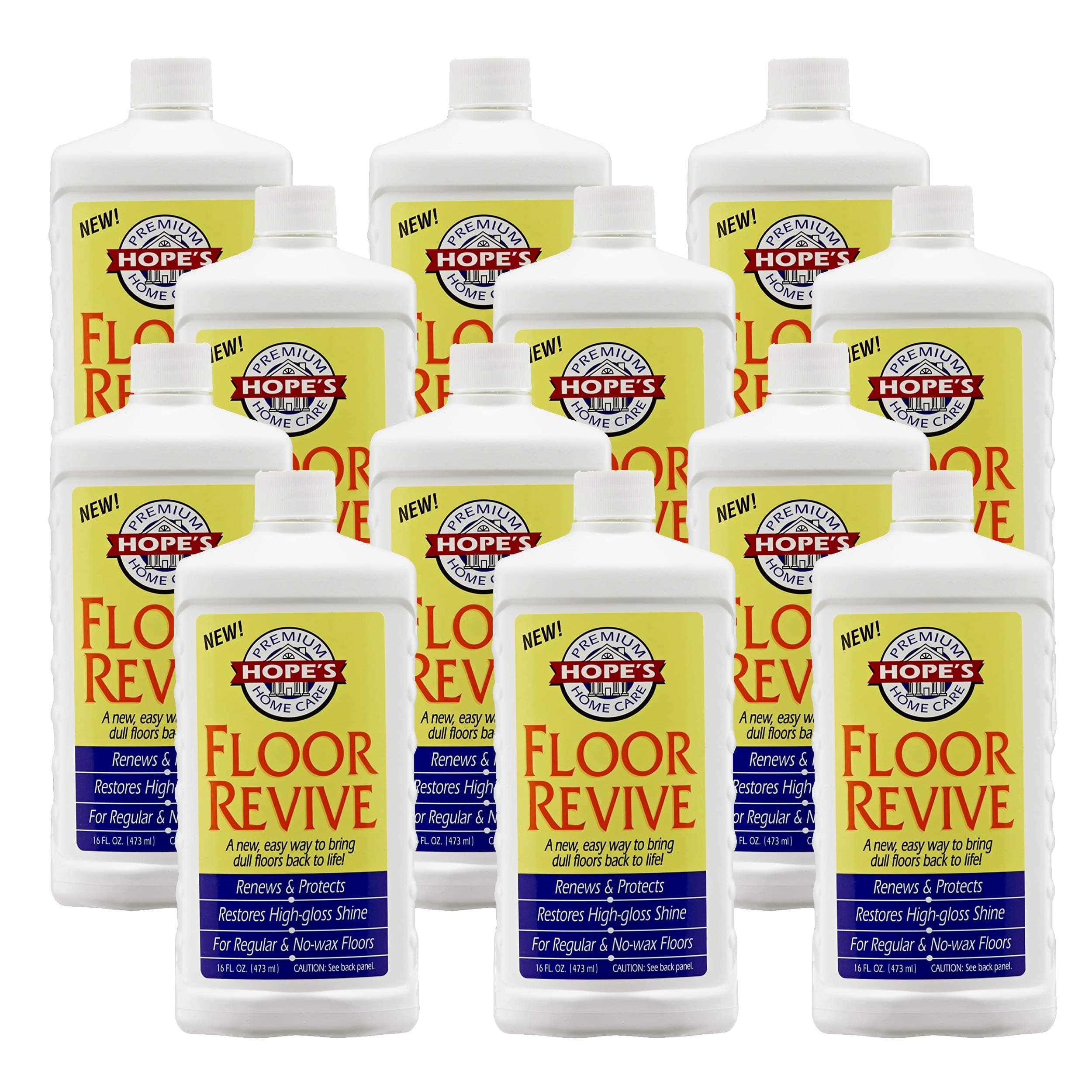 Hope’s Premium Home Care Floor Revive, Stain Remover and Polish Restores Shine and Minimizes Scratches on Hardwood and Other Sealed Floors